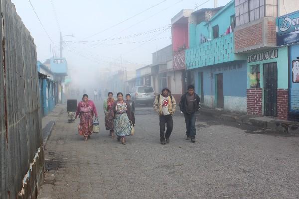 Las bajas temperaturas afectan Tecpán Guatemala desde octubre.