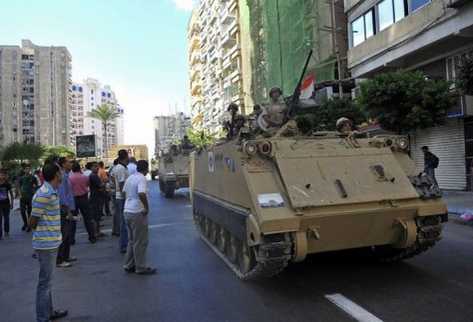 Soldados egipcios desplegados en la ciudad de Alejandría, en la costa, el 6 de septiembre de 2013. (Foto Prensa Libre: AFP)