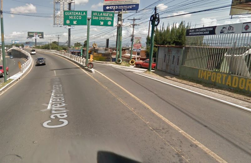 El carril auxiliar de San Lucas Sacatepéquez, hacia San Cristóbal, estará cerrado. (Foto: Google Maps)