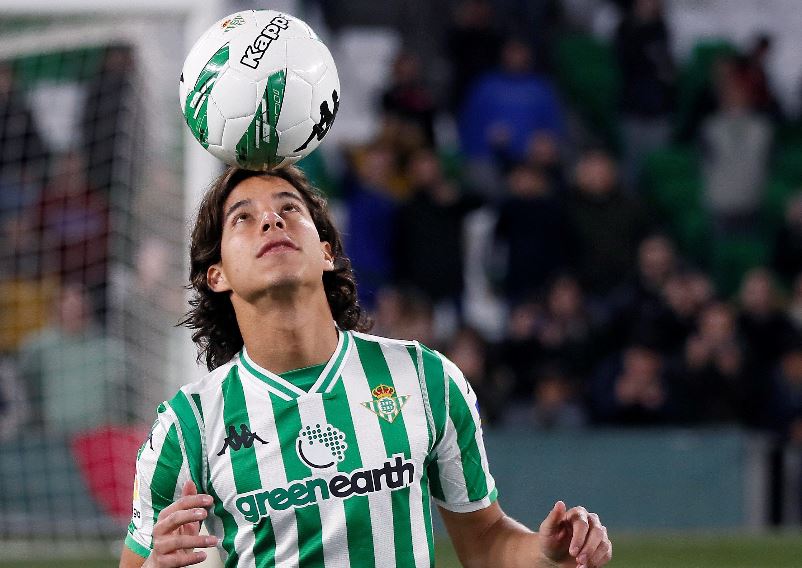 real betis diego lainez jersey