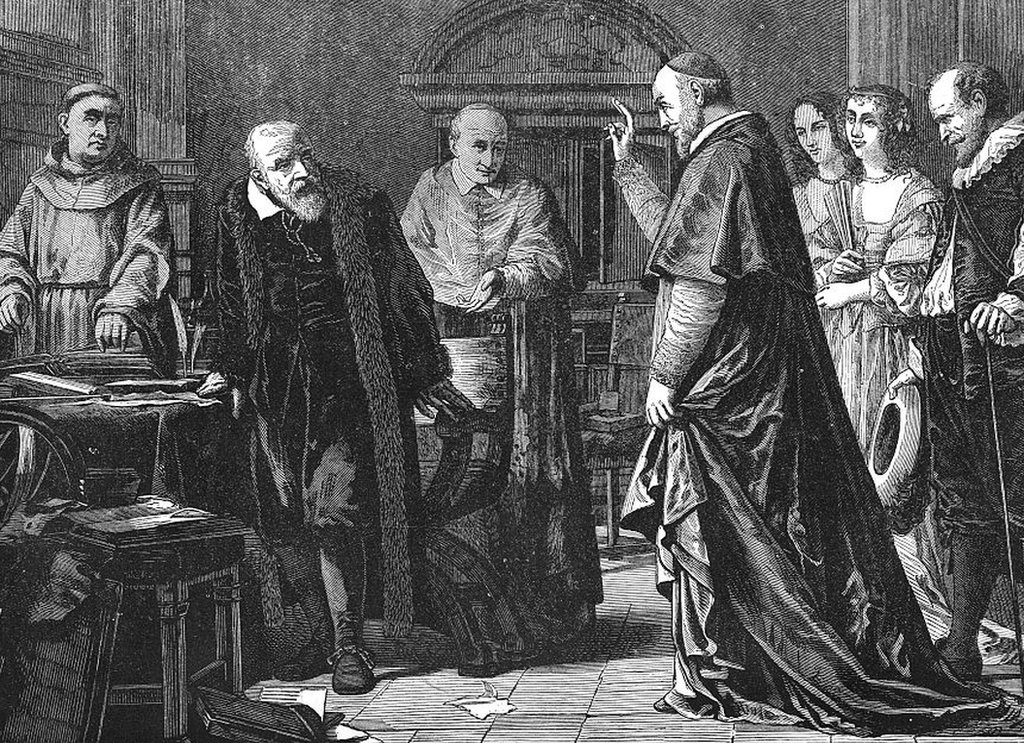 Las teorías de Galileo entraron en conflicto con la Iglesia católica y su juicio es considerado como el clásico enfrentamiento entre la ciencia y la religión. (Foto Prensa Libre: Getty Images)