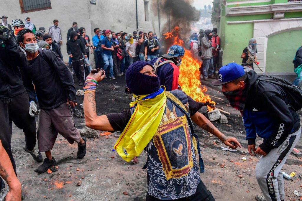 Fotogalería: jornada de violentas protestas en Ecuador ...