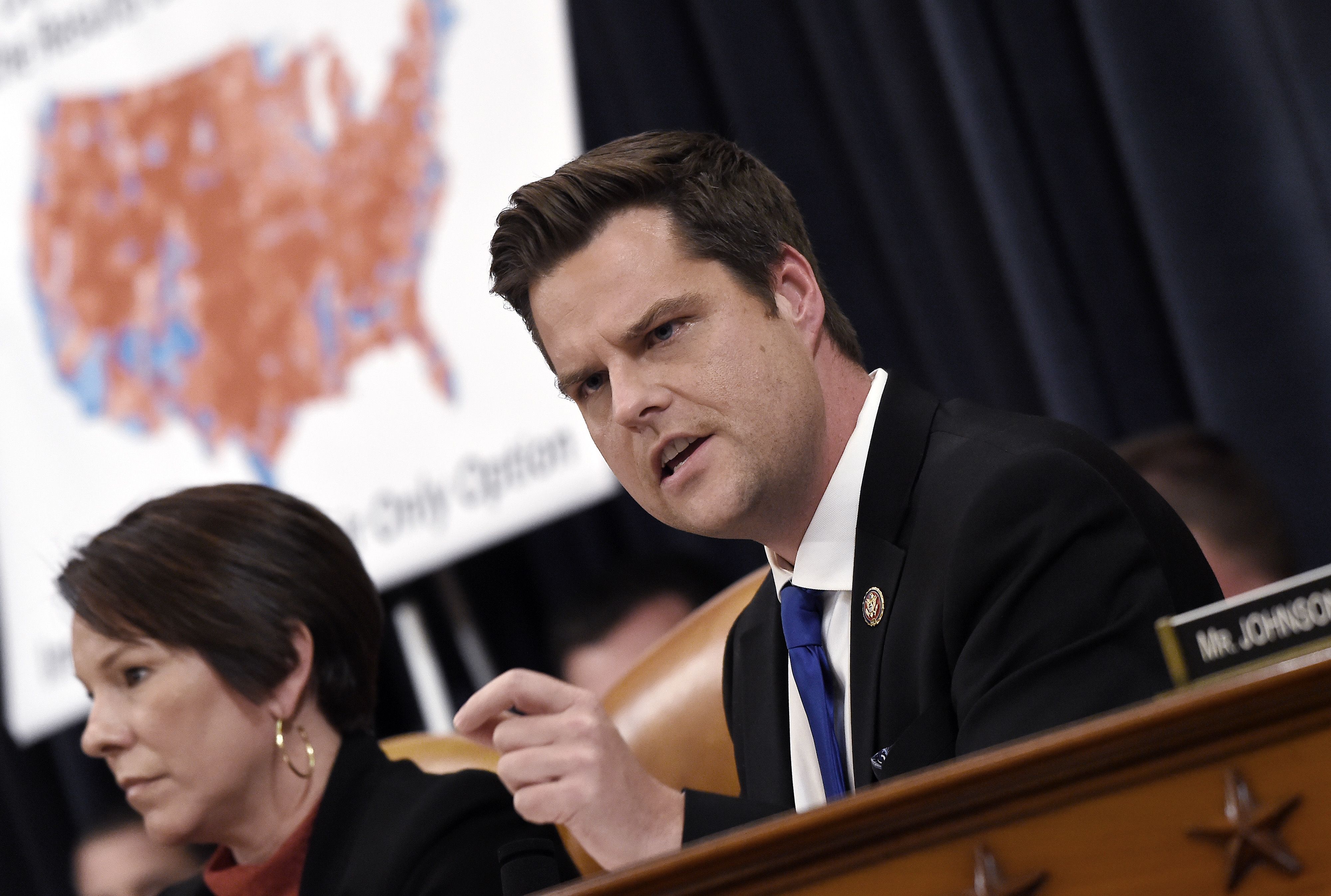 El representante republicano, Matt Gaetz. (Foto Prensa Libre: AFP)