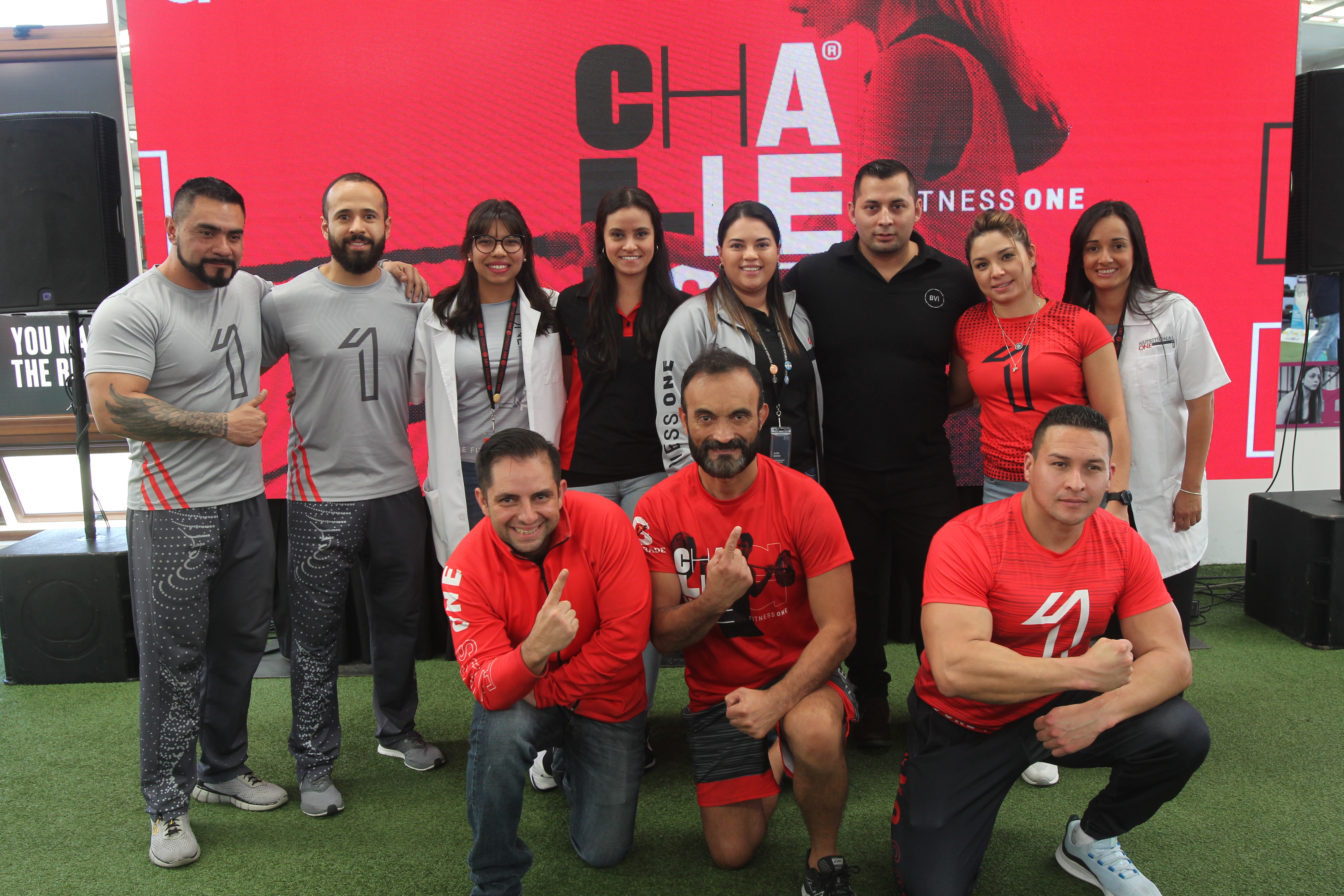 Personal de Fitness One presentó el Challenge 2020. (Foto Prensa Libre: Norvin Mendoza)