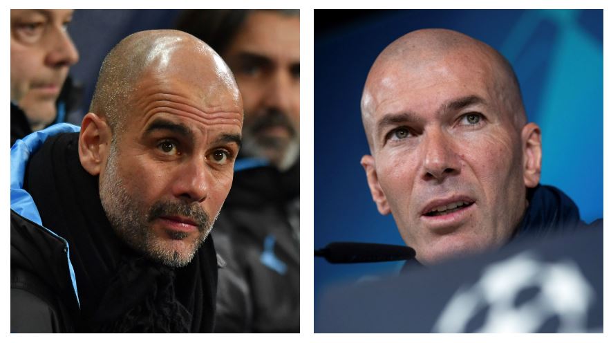 Pep Guardiola se enfrenta a Zinedine Zidane en la Liga de Campeones. (Foto Prensa Libre: EFE)