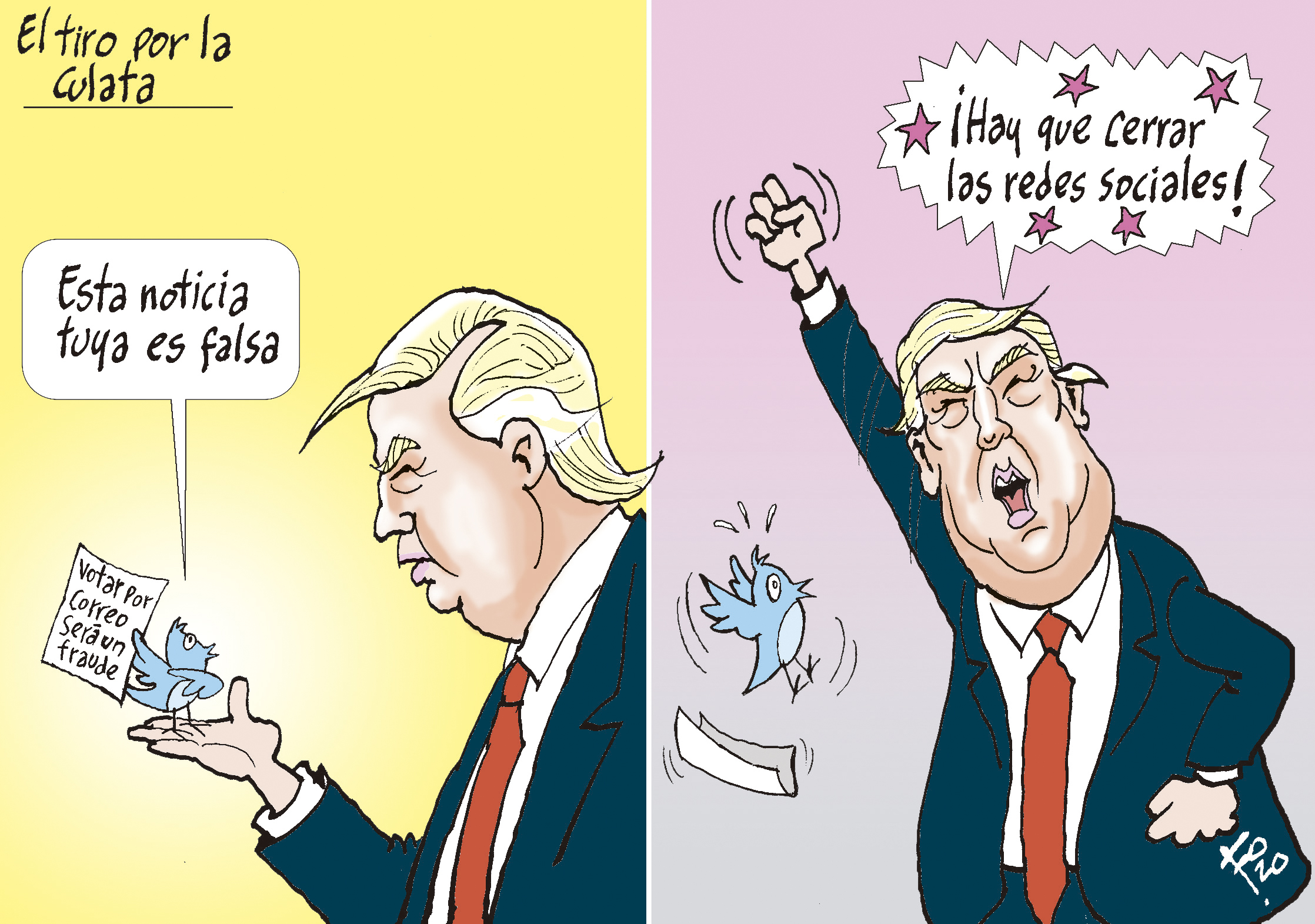 Personaje: Donald Trump.