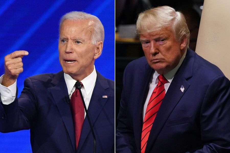 Joe Biden, candidato demócrata, y Donald Trump, republicano. (Foto Prensa Libre: AFP)