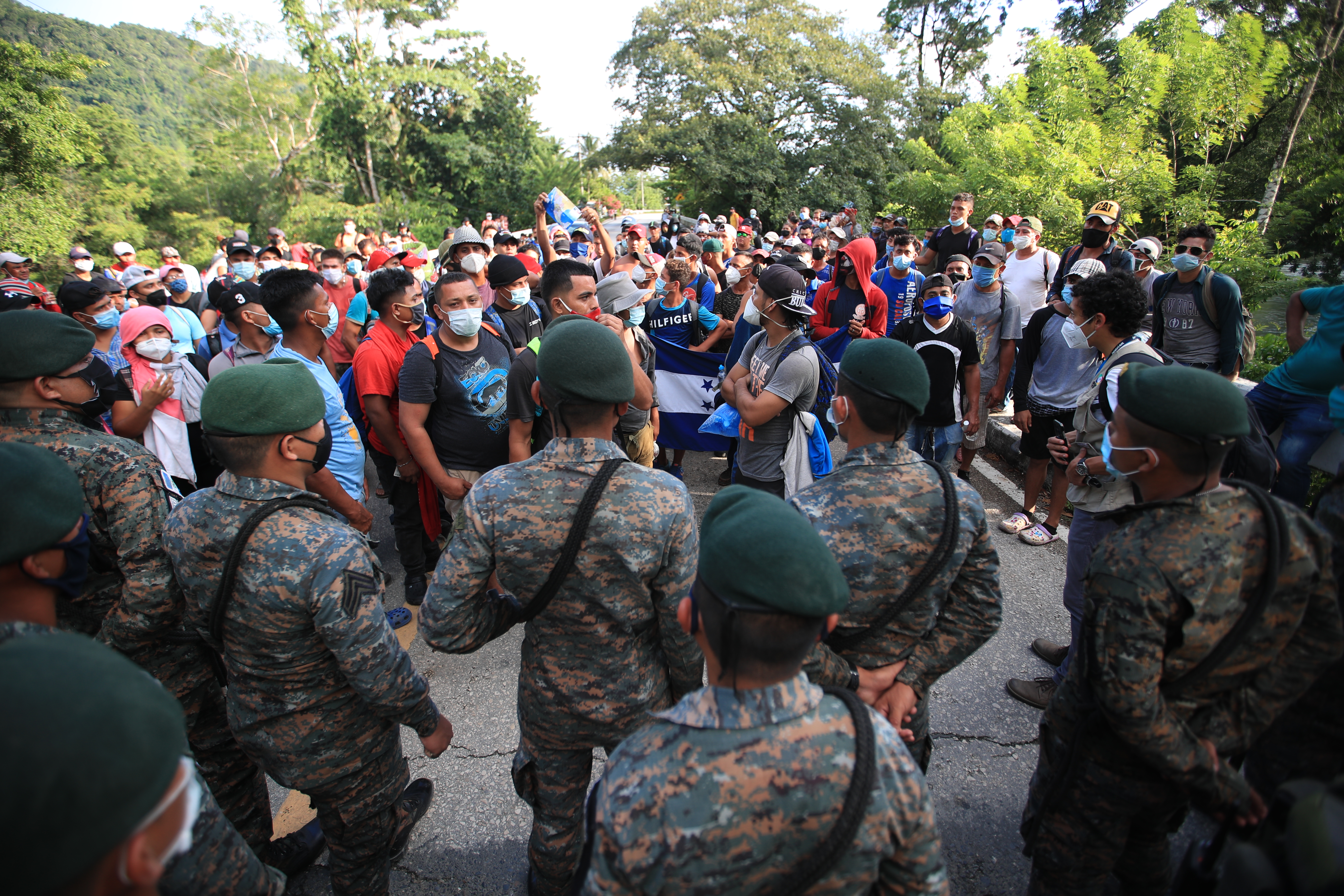 Caravana de hondure os chocar con plan de Migraci n para ser