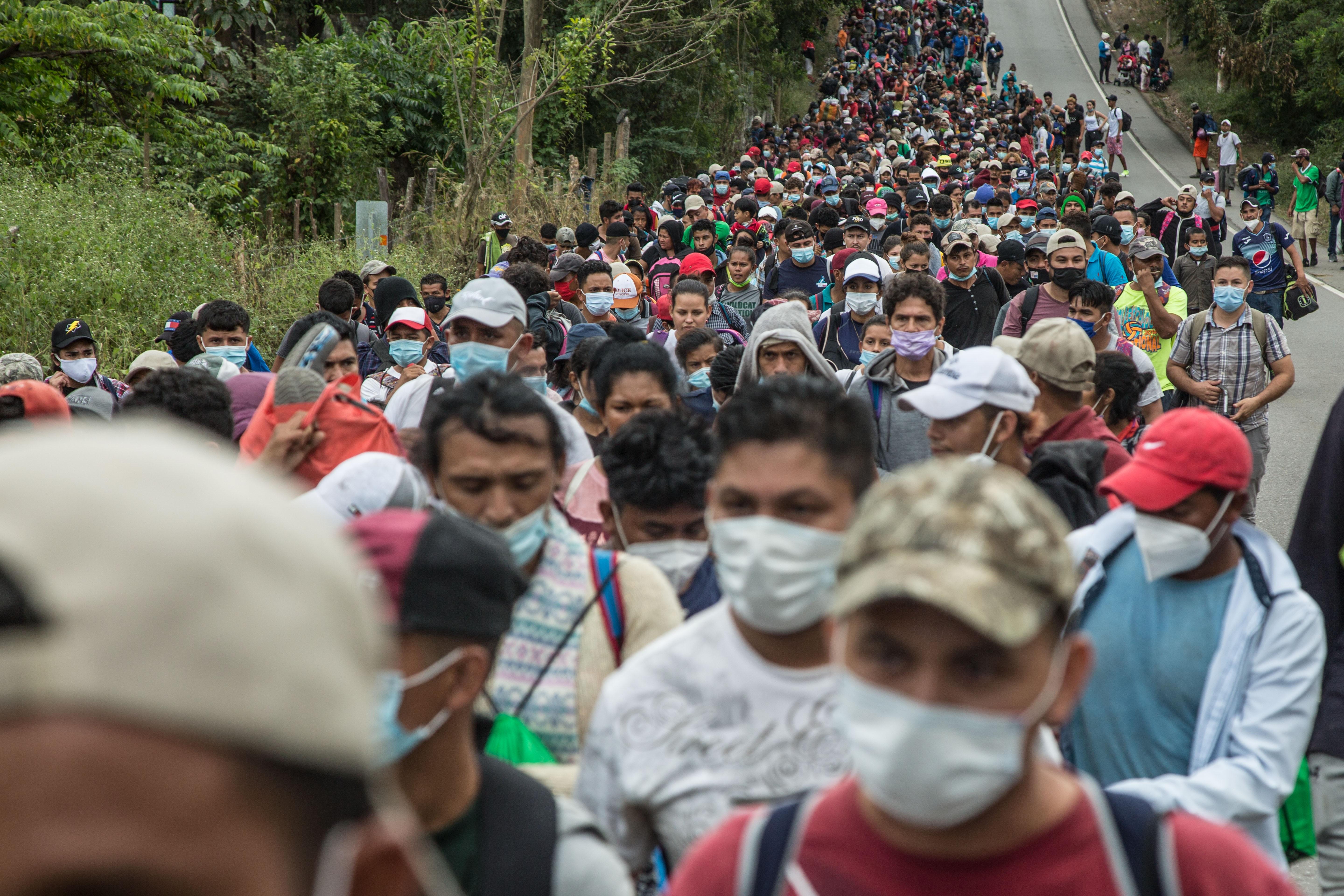 Caravana migrante M xico exhorta a Honduras a contener la salida