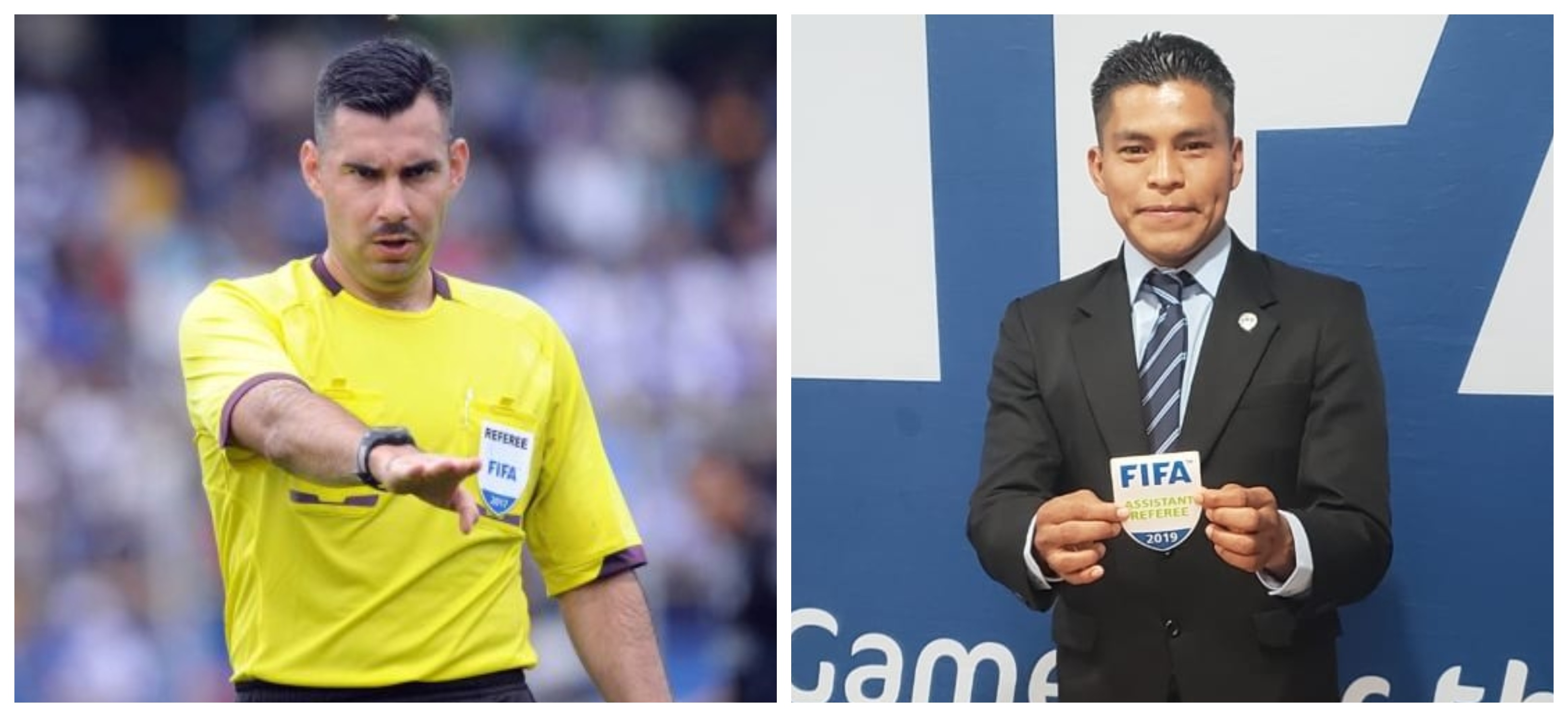 Mario Escobar y Humberto Panjoj están en la cuarteta arbitral para dirigir el Comunicaciones vs Antigua GFC. Foto Prensa Libre: Hemeroteca PL. 