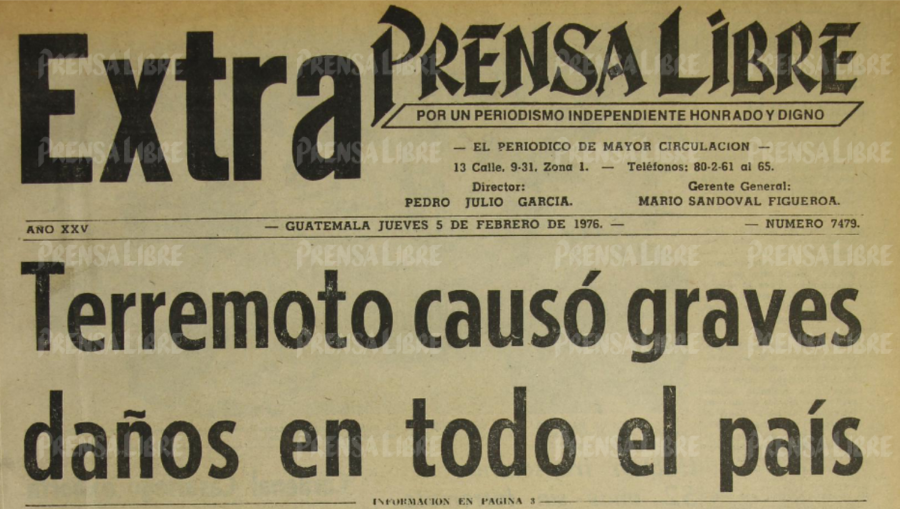 Terremoto En Guatemala De 1976: El Registro Noticioso De La Tragedia ...