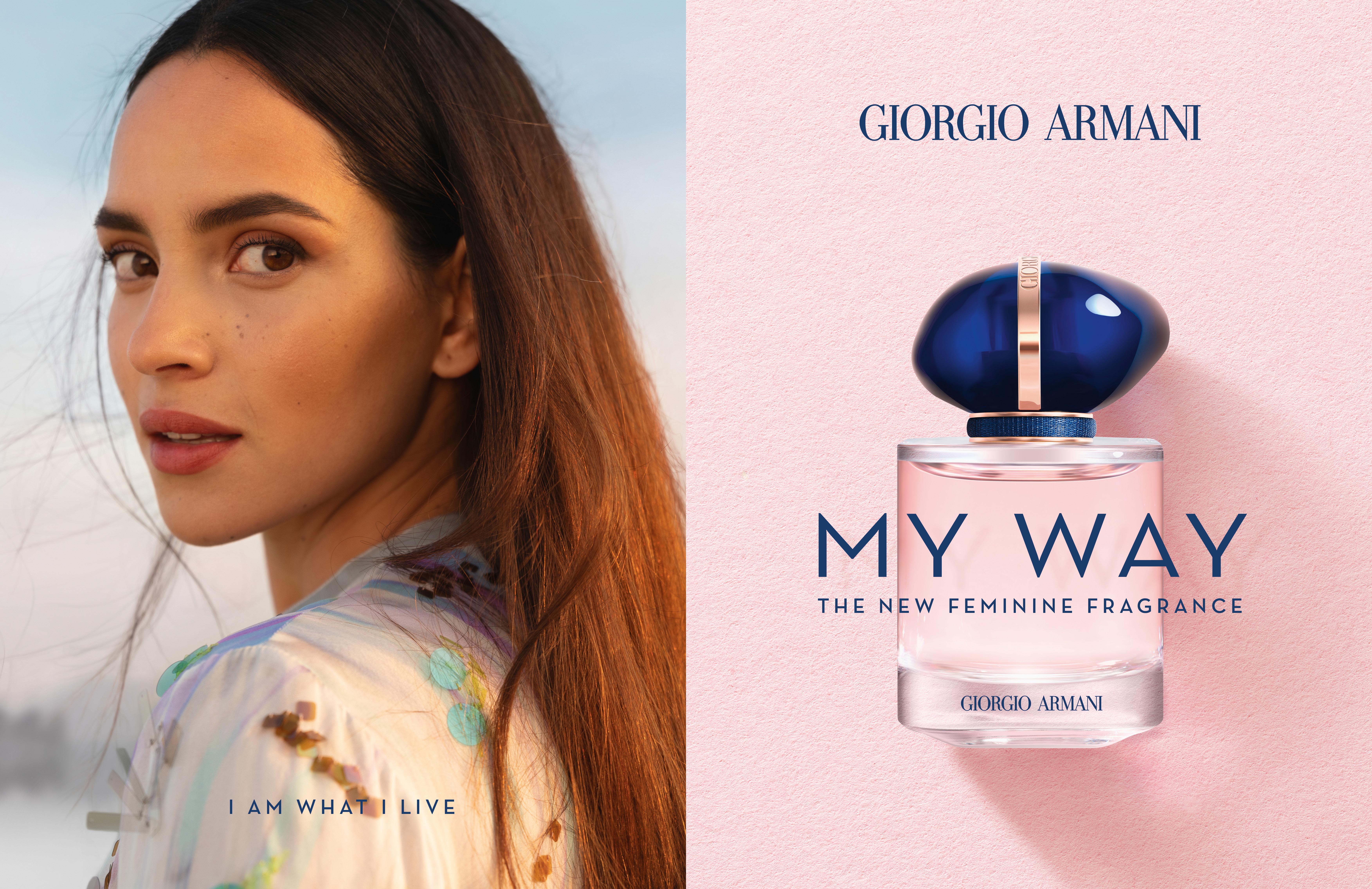 Adria Arjona es la imagen de MY WAY el nuevo perfume femenino de