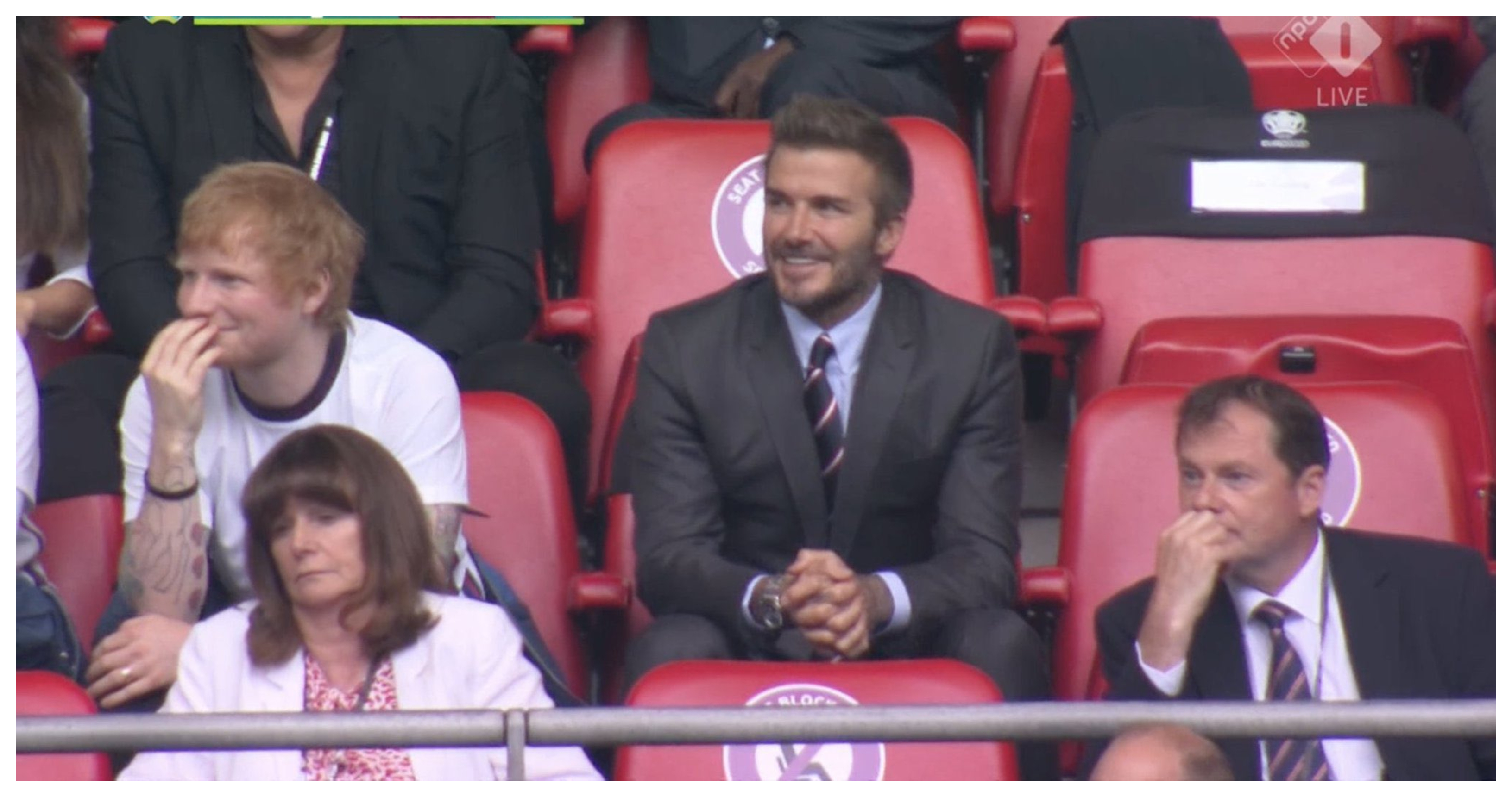 David Beckham y Ed Sheeran vieron juntos cómo Inglaterra ...