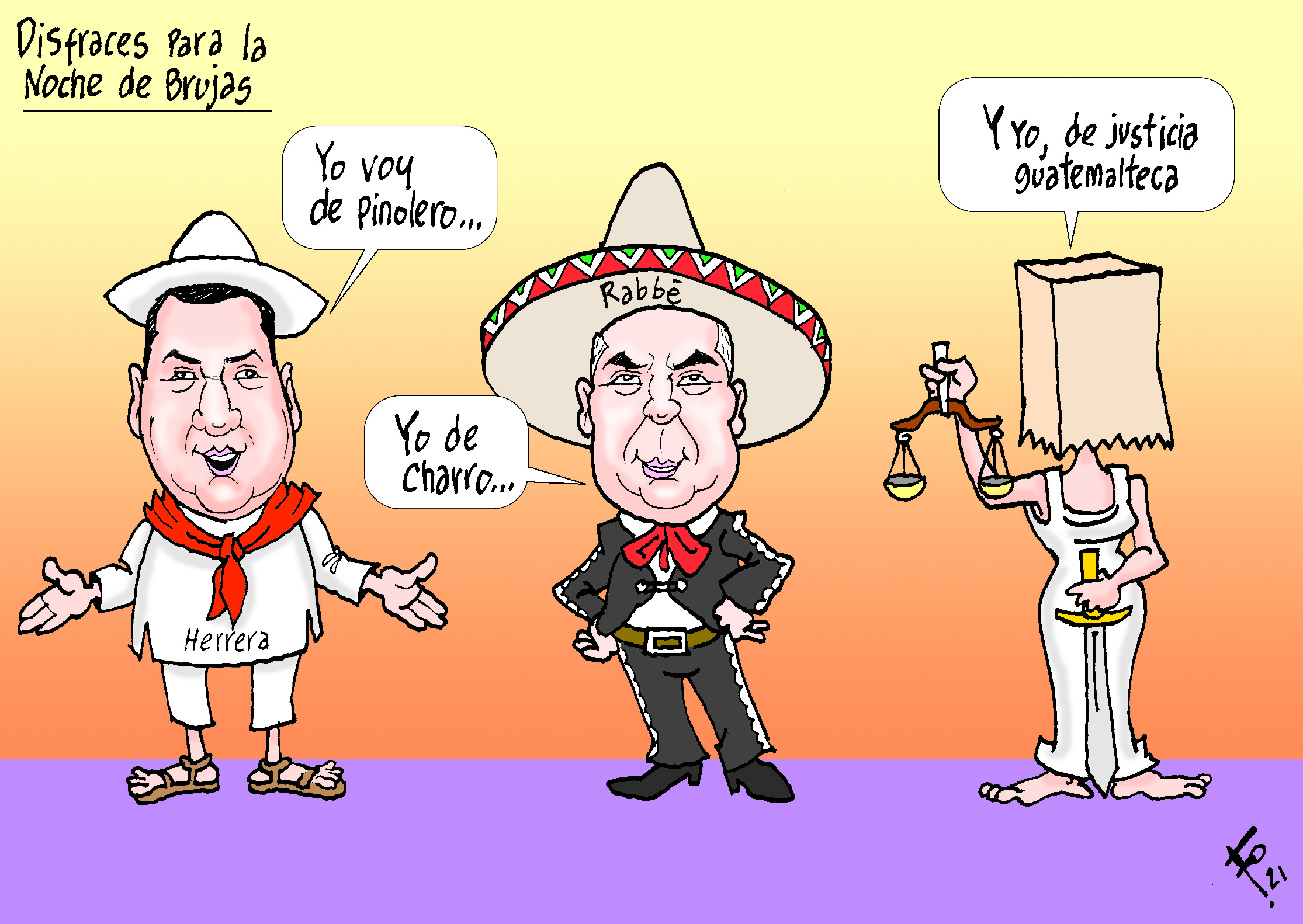 Personajes: Gustavo Herrera y Luis Rabbé.