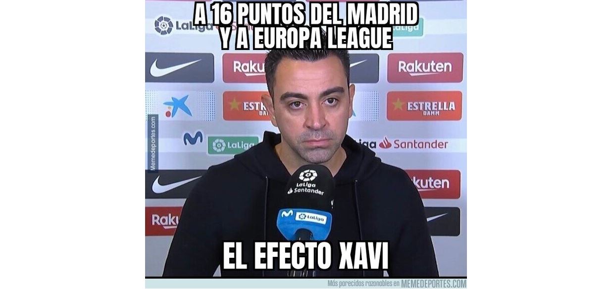 ¡los Memes Del Barcelona Y Xavi El Equipo Culé Jugará La Europa League Tras Caer Contra El 4139