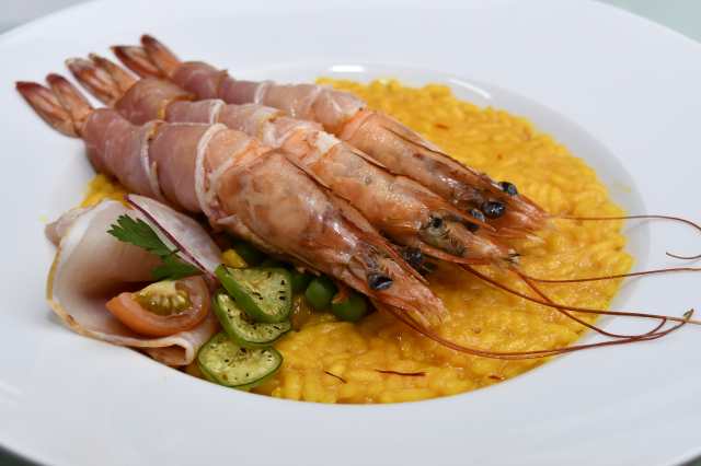 Receta: Magnífico risotto con camarones y azafrán