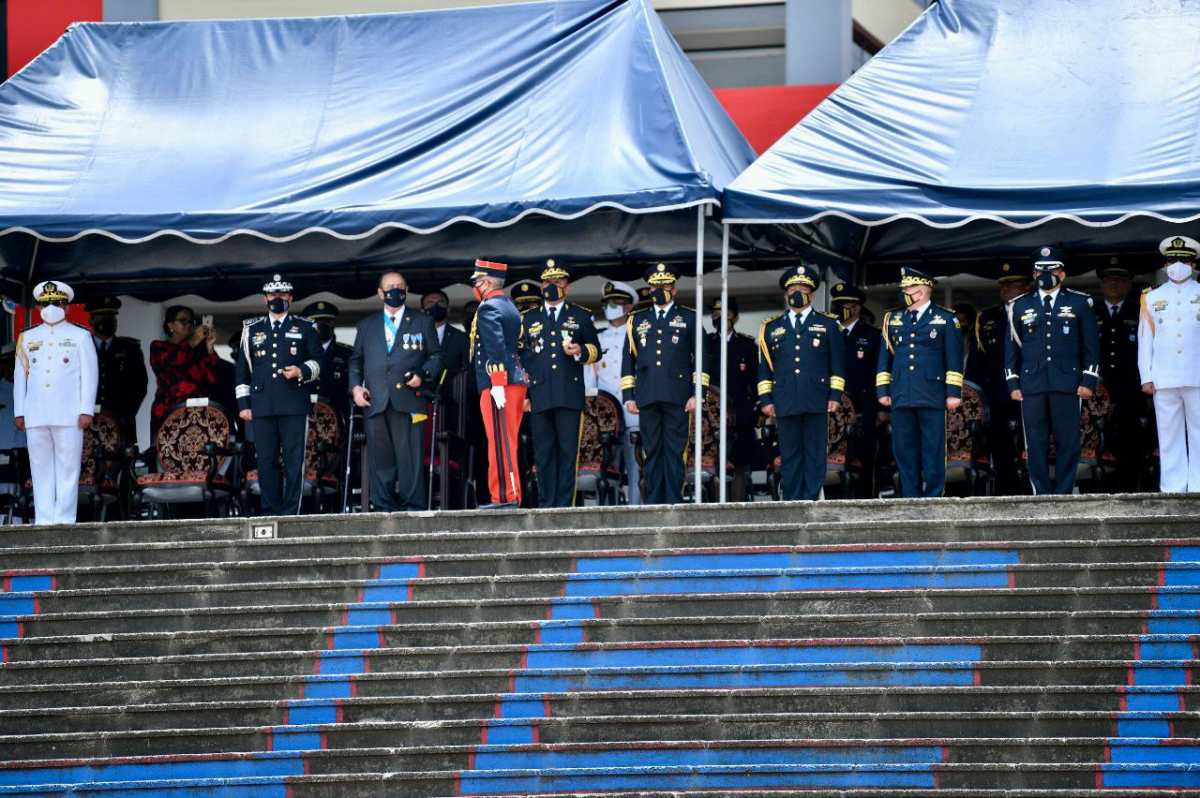 El presidente Alejandro Giammattei anunció la creación de la 7ª. Brigada de Infantería del Ejército de Guatemala. (Foto Prensa Libre: Gobierno de Guatemala)