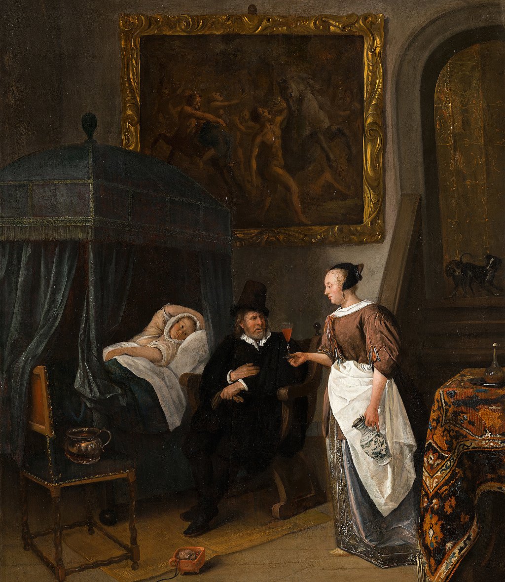 "La visita del médico", Jan Steen (1668-1670).

BBC
