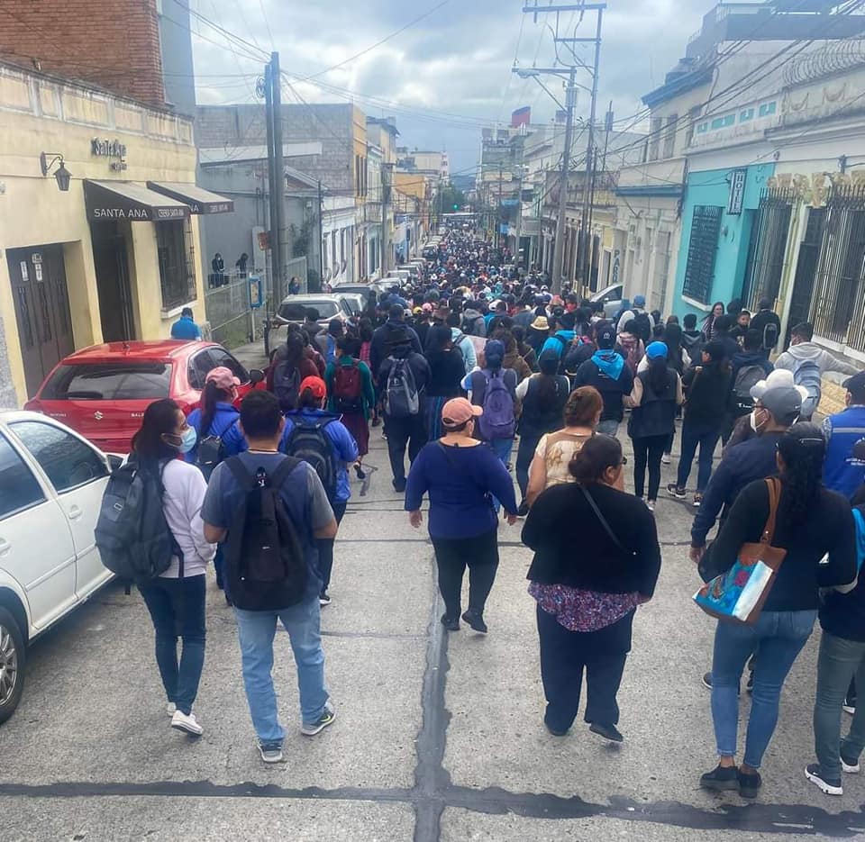 Salubristas preparan manifestaciones para el 8 de diciembre con el objetivo de pedir mejores condiciones laborales. (Foto Prensa Libre: Facebook: Sindicato Nacional San Juan de Dios)