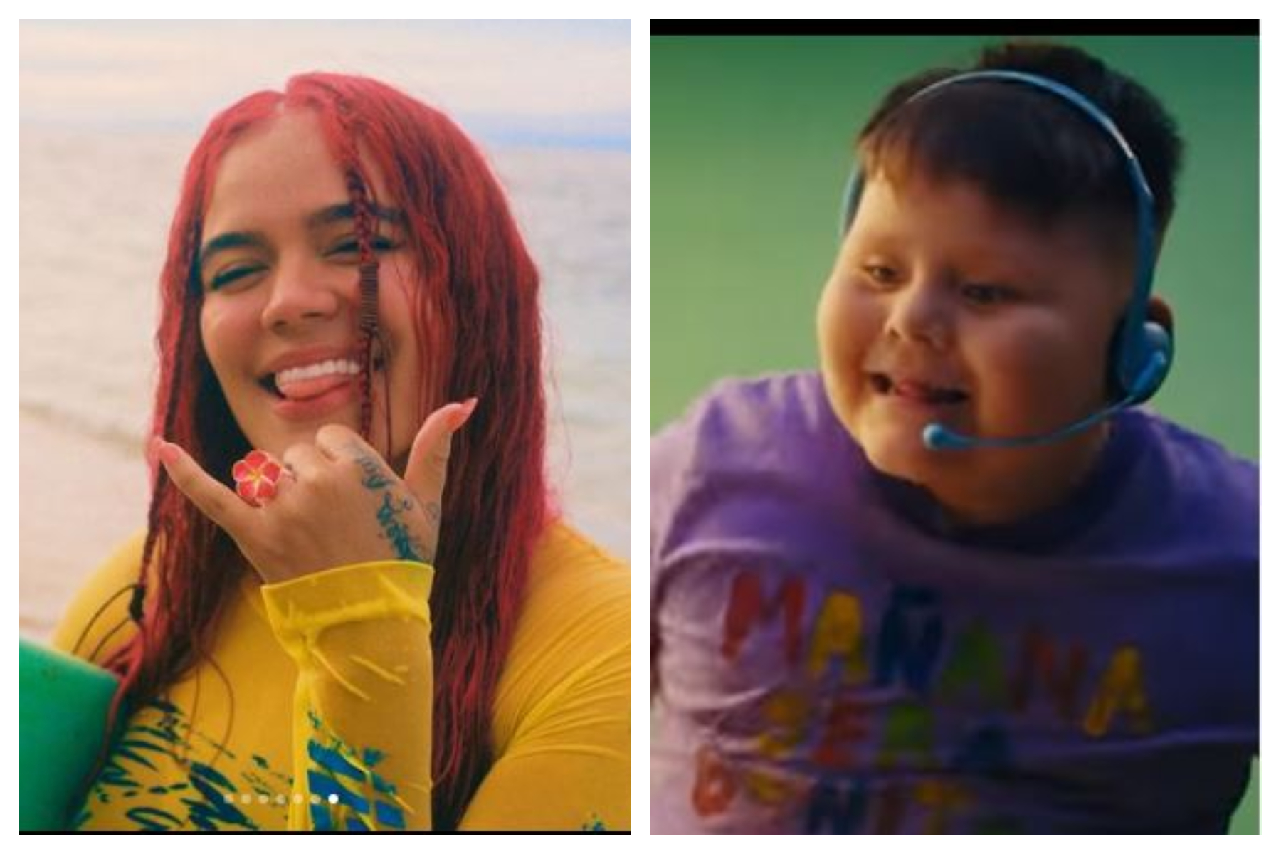 Quién es Iker, el niño viral que aparece con Karol G para promocionar su  nuevo álbum 