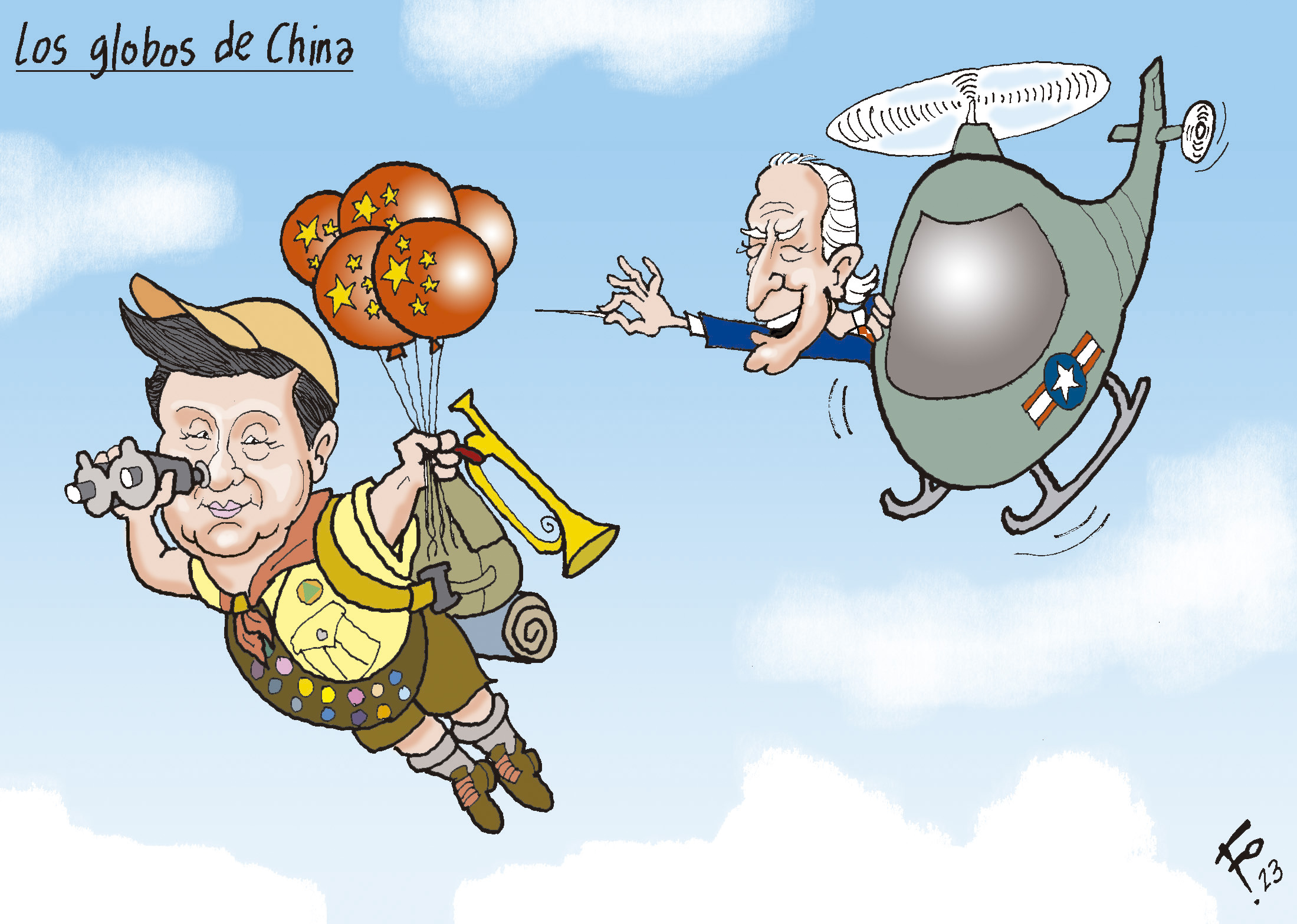 Personajes: Xi Jinping y Joe Biden.