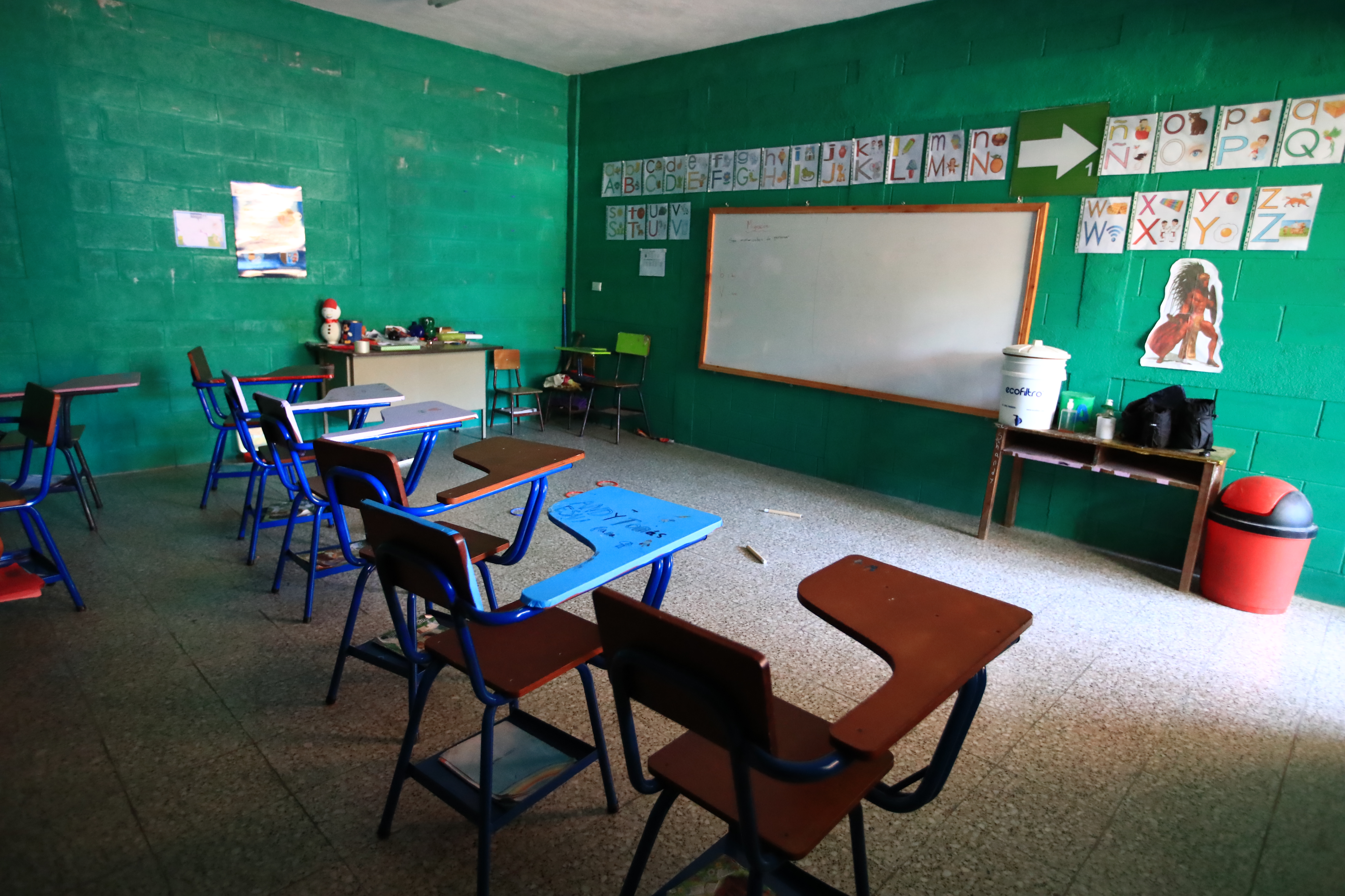  Varias escuelas de Pachalum, Quiché, se enfrentan a la falta de estudiantes a causa de la migración. (Foto Prensa Libre: Carlos Hernández Ovalle) 