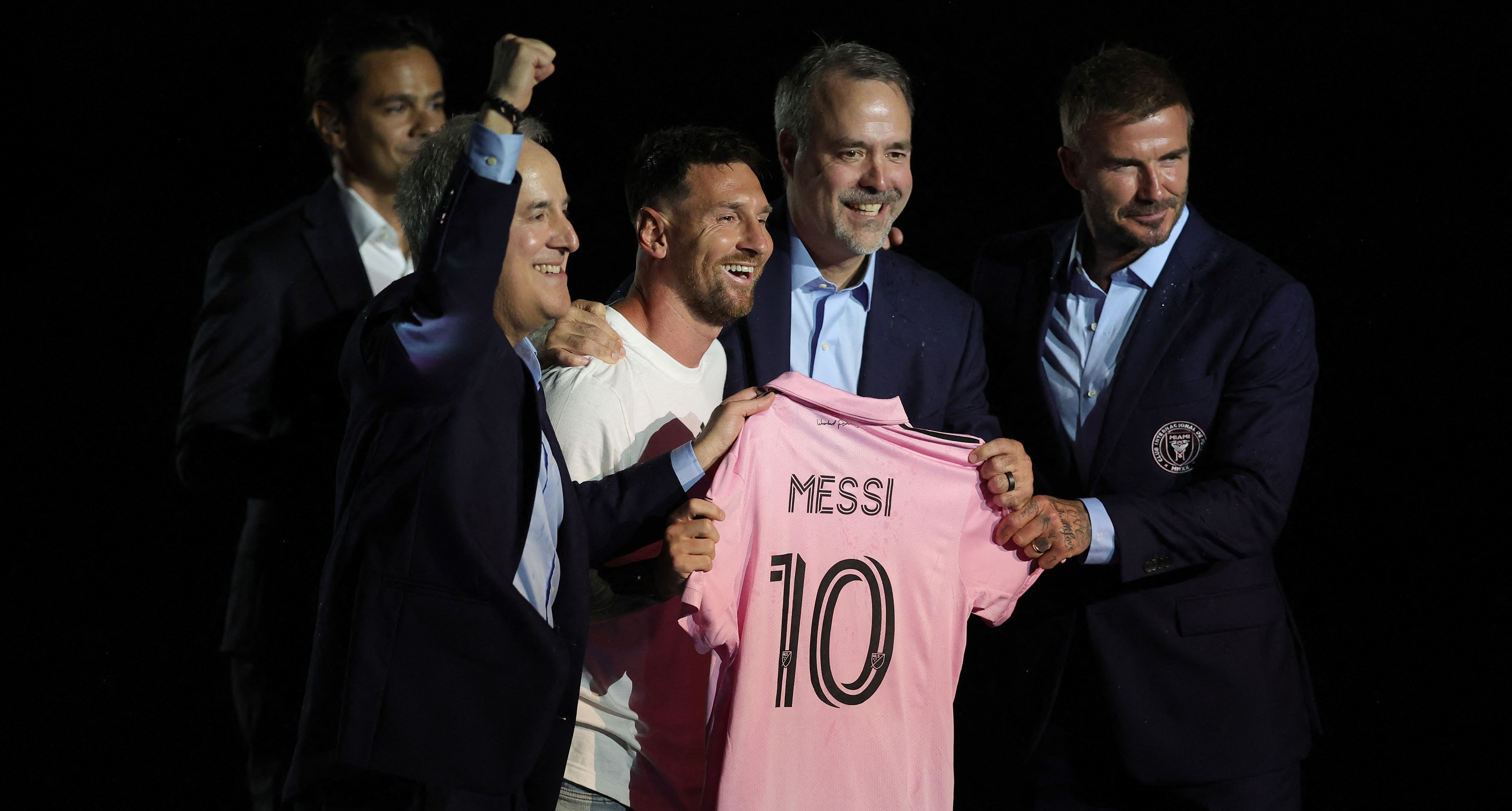 Una imagen de julio de 2023, durante la presentación de Messi como jugador del Inter Miami.