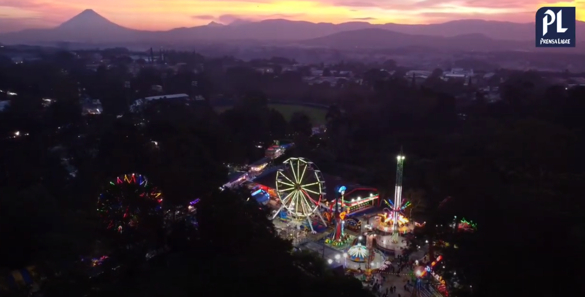 Feria de Jocotenango 2023 Las imágenes nocturnas captadas con dron que