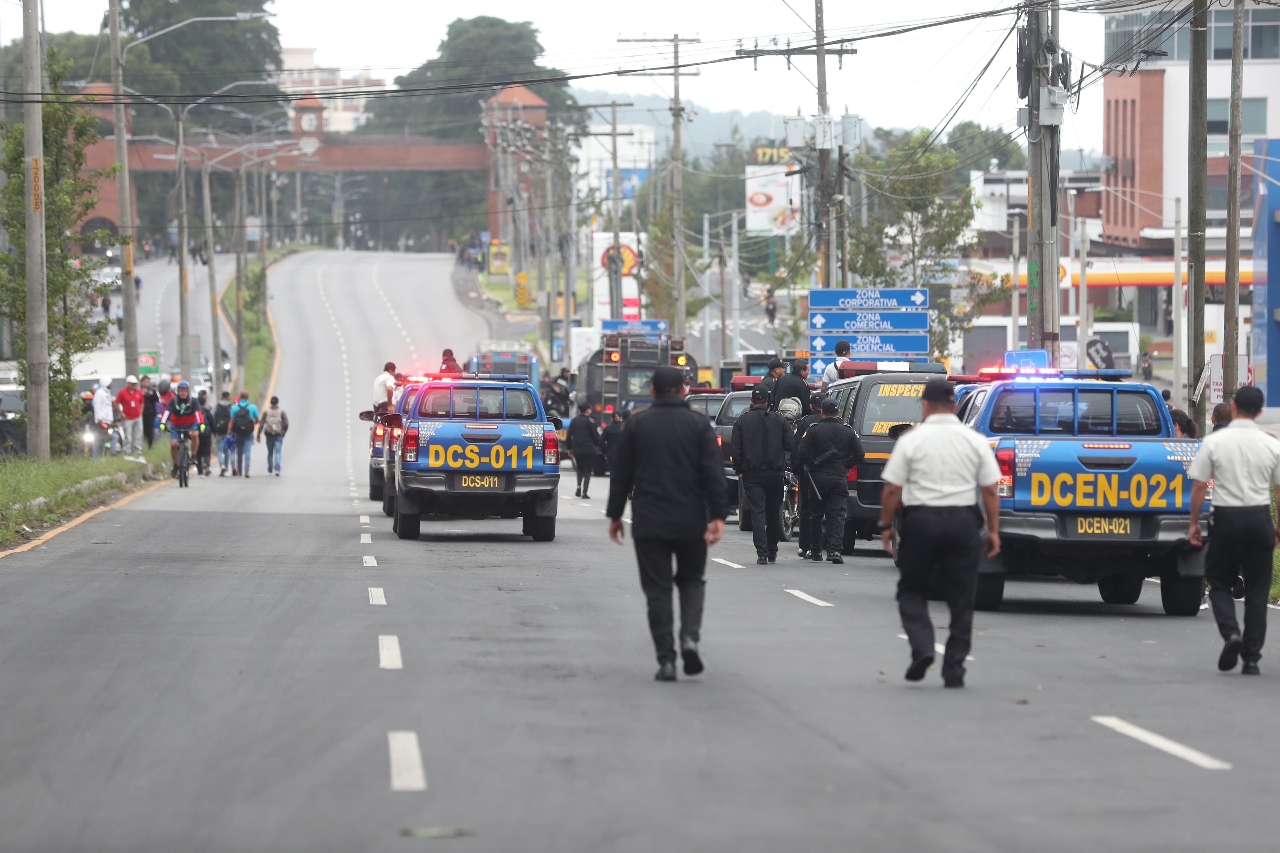 Fotos: Así transcurre el décimo día de bloqueos en el departamento de Guatemala este 11 de octubre de 2023'