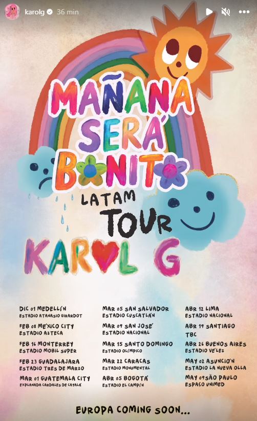 Karol G en Guatemala 2024 Fecha, lugar y otros detalles del concierto