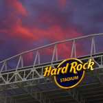 Una vista general del Hard Rock Stadium que albergará la final de la Copa América 2024.