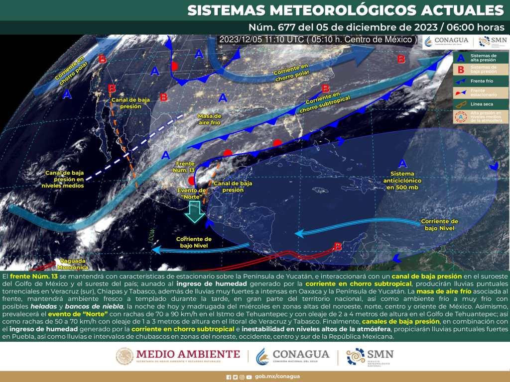 Clima en Guatemala: cómo avanza el frente frío cercano al