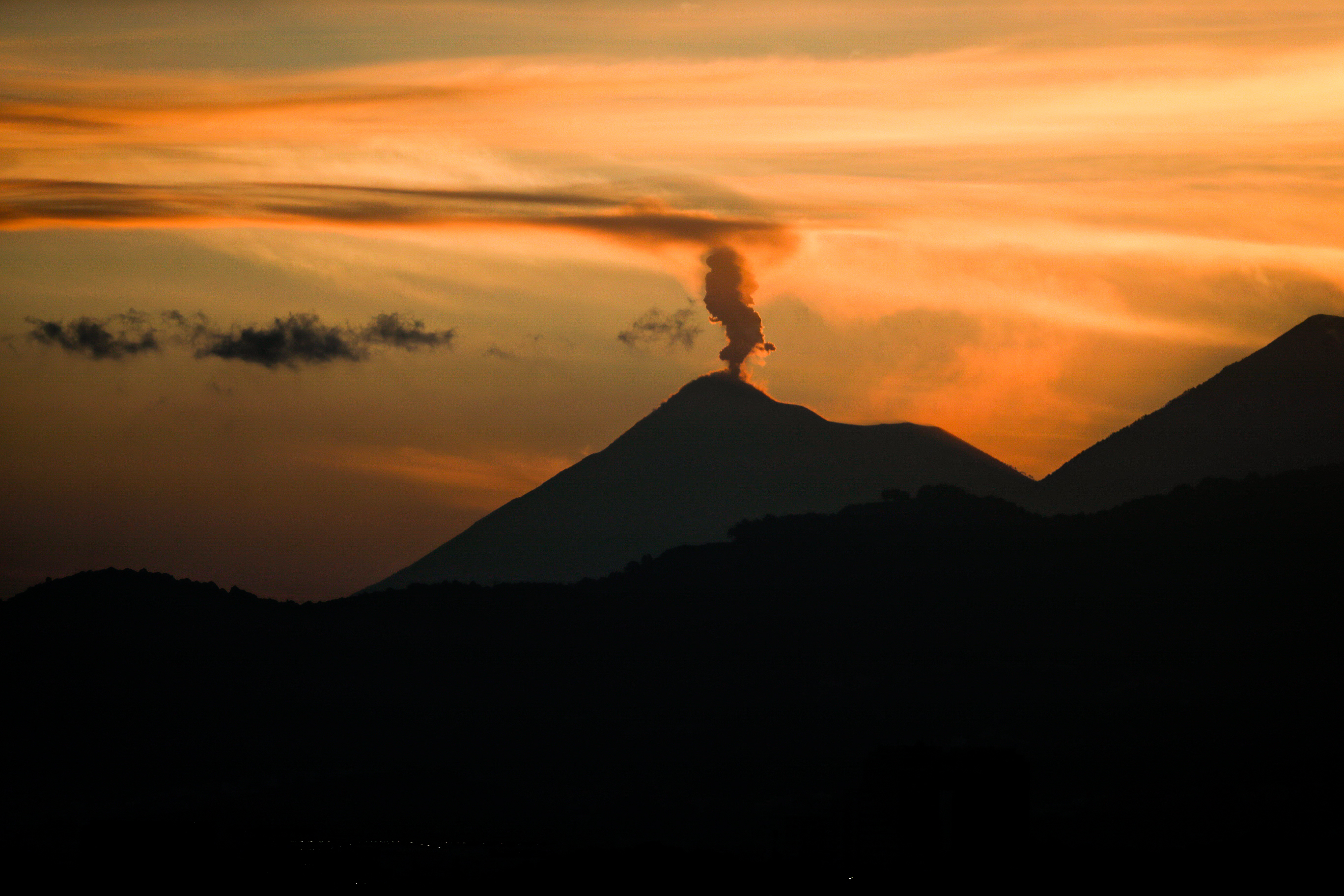 Explosiones del volcán de Fuego