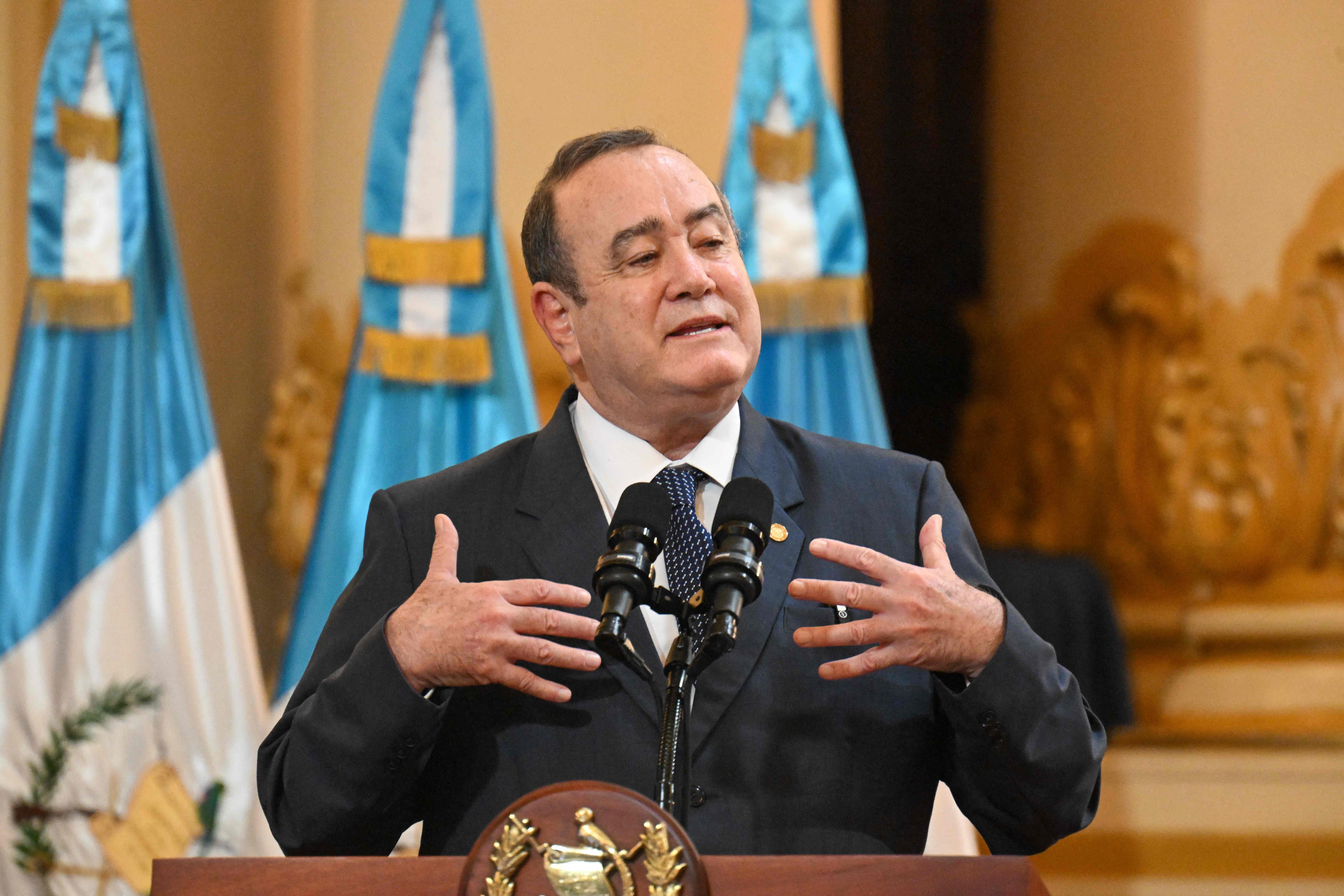 Alejandro Giammattei, expresidente de Guatemala. (Foto Prensa Libre: AFP)