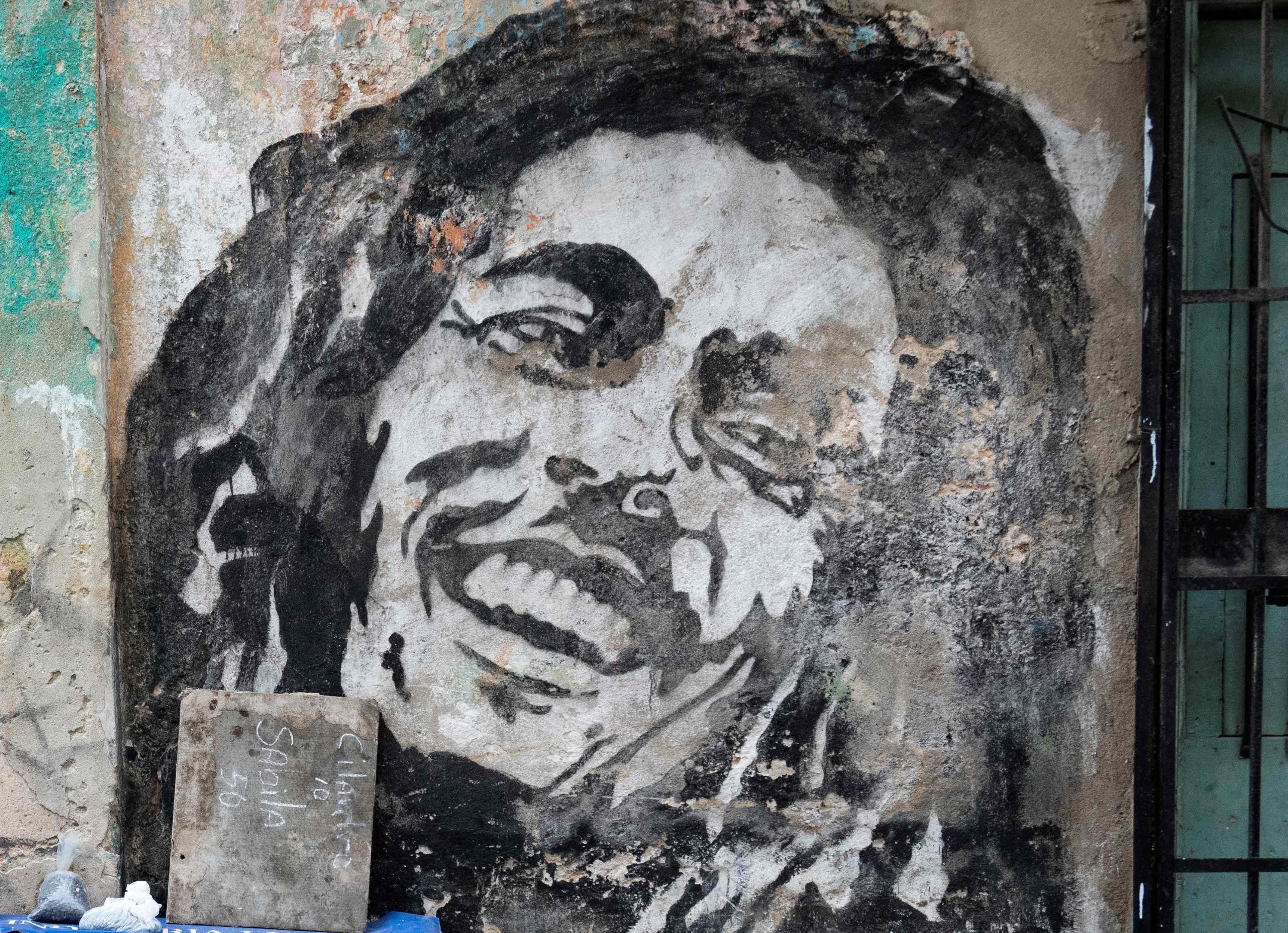 Muñeco de Bob Marley en Ecuador