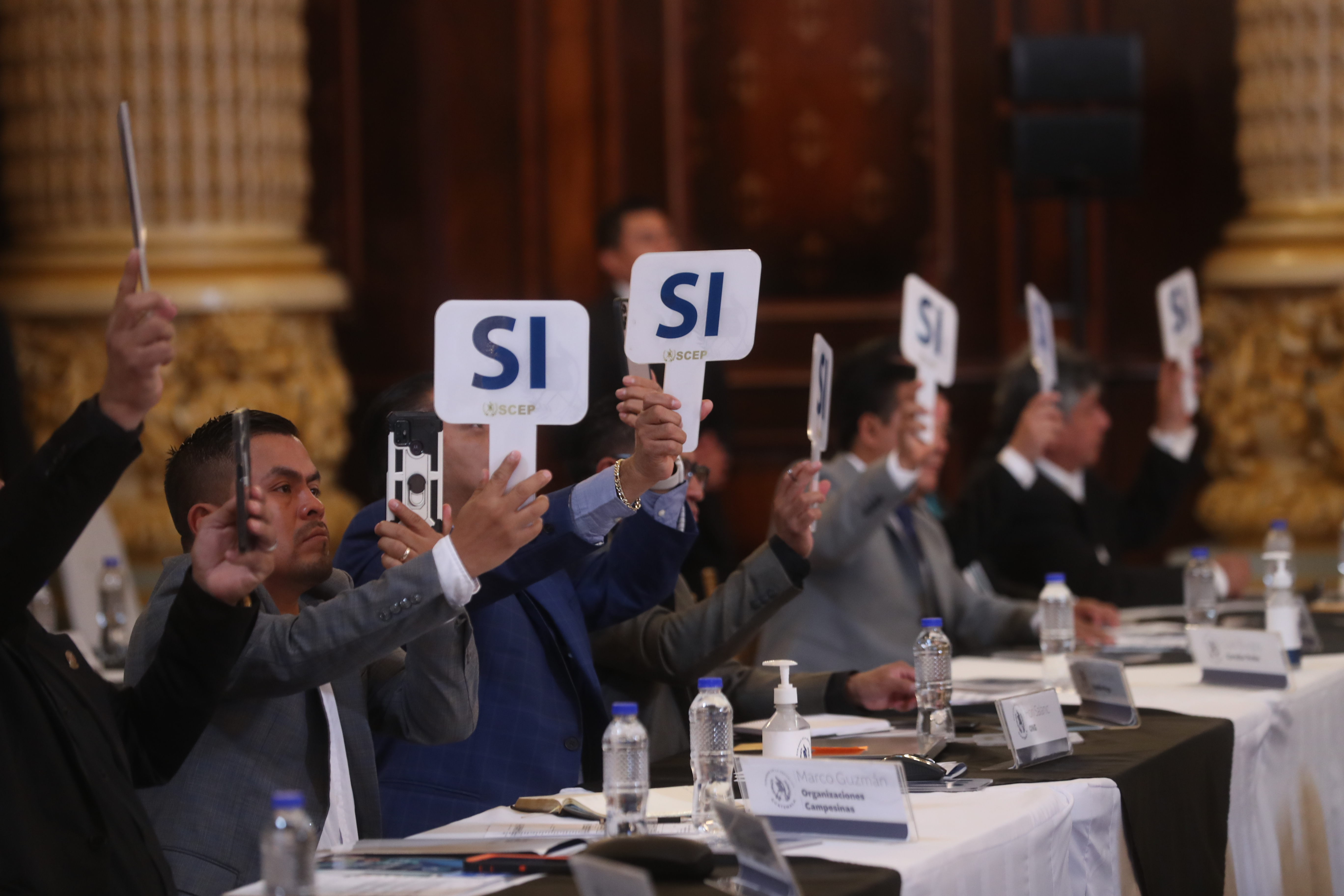 Se realizó la tercera reunión ordinaria de Conadur en el Salón Banderas. (Foto Prensa Libre: Érick Ávila)