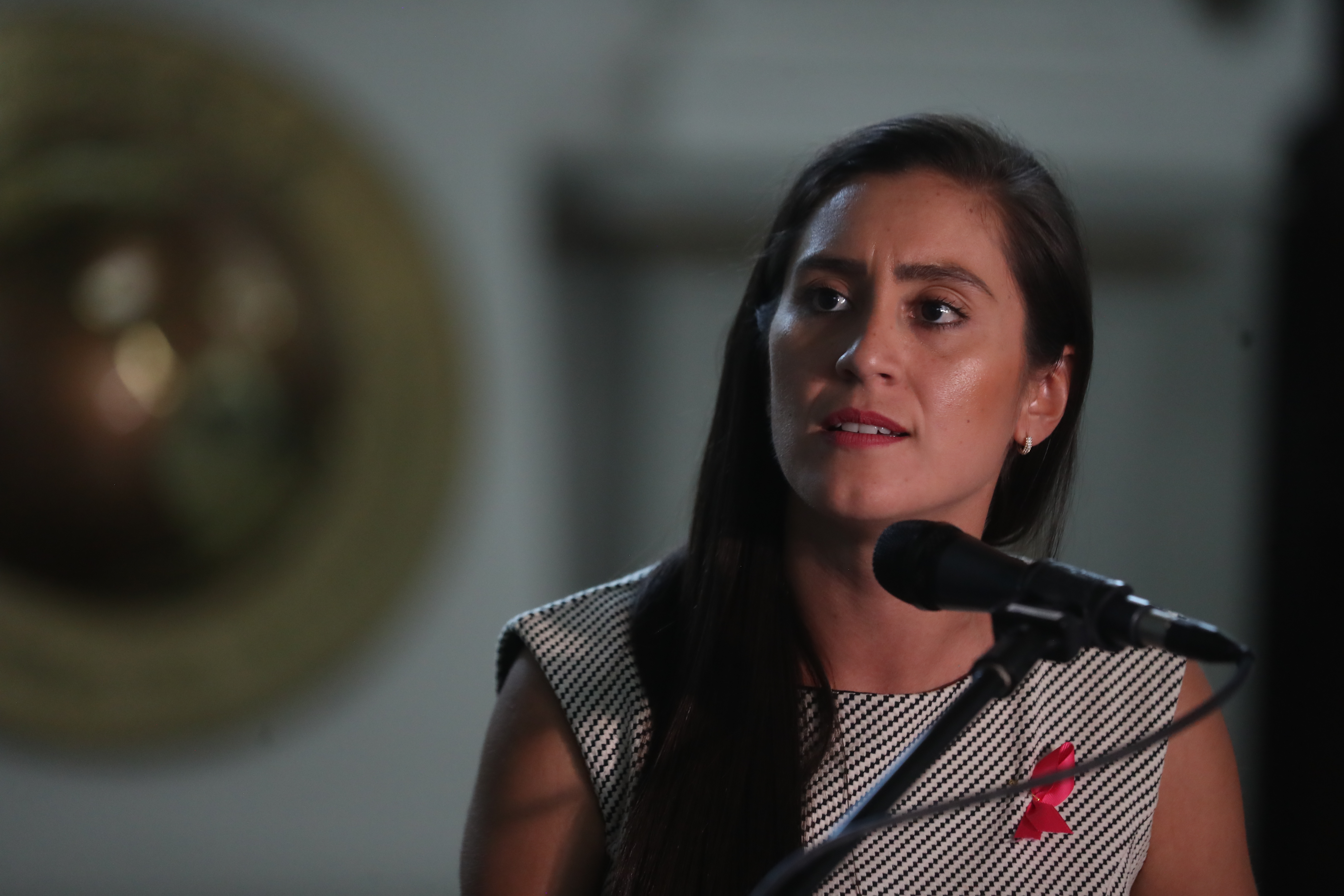 Diputada Karina Paz, primera secretaria del Congreso de la República. (Foto Prensa Libre: Juan Diego González) 