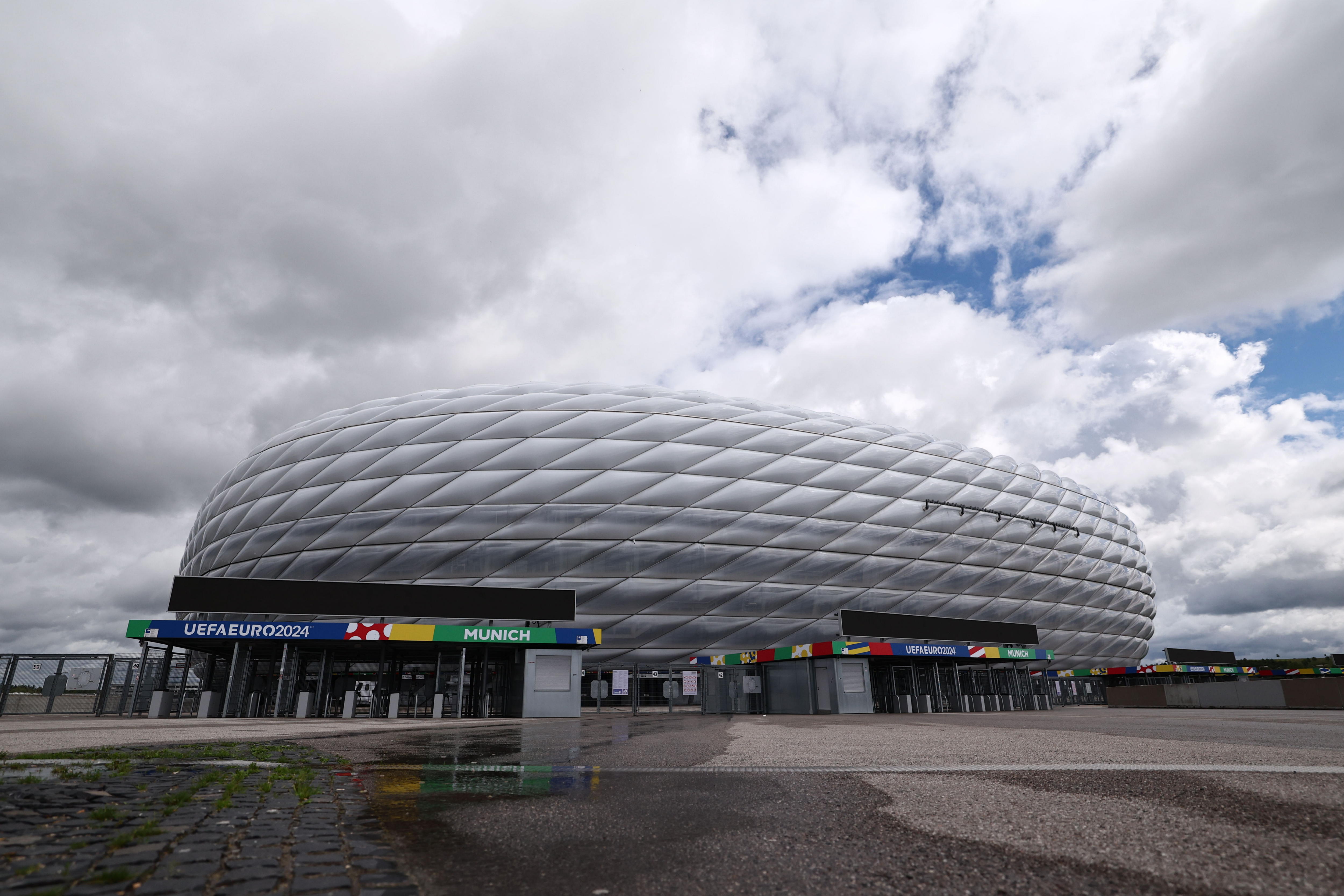 El Allianz Arena de Múnich, donde se jugará el partido inaugural de la Eurocopa 2024.
