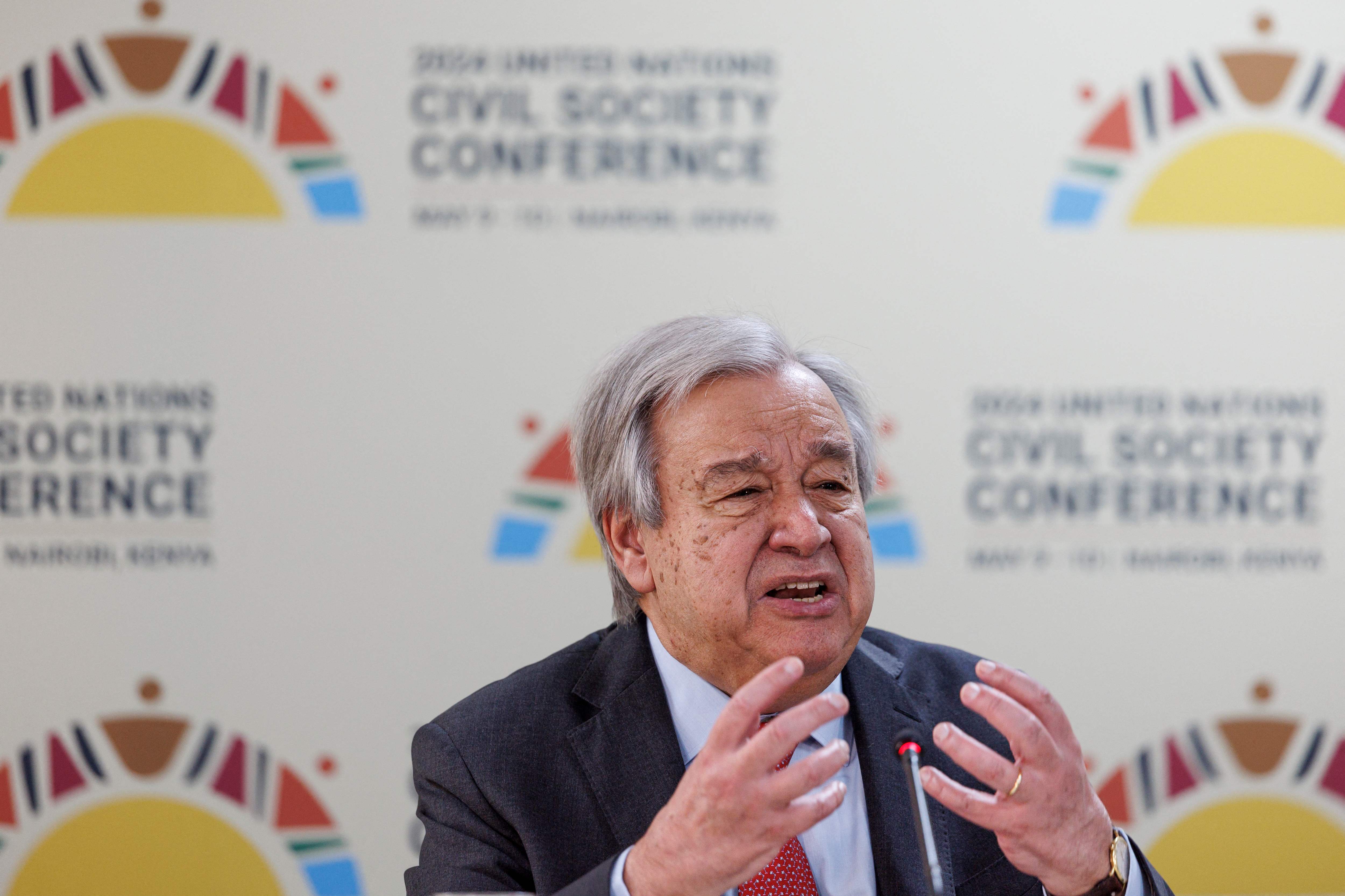 António Guterres, secretario general de la ONU. (Foto Prensa Libre: AFP)