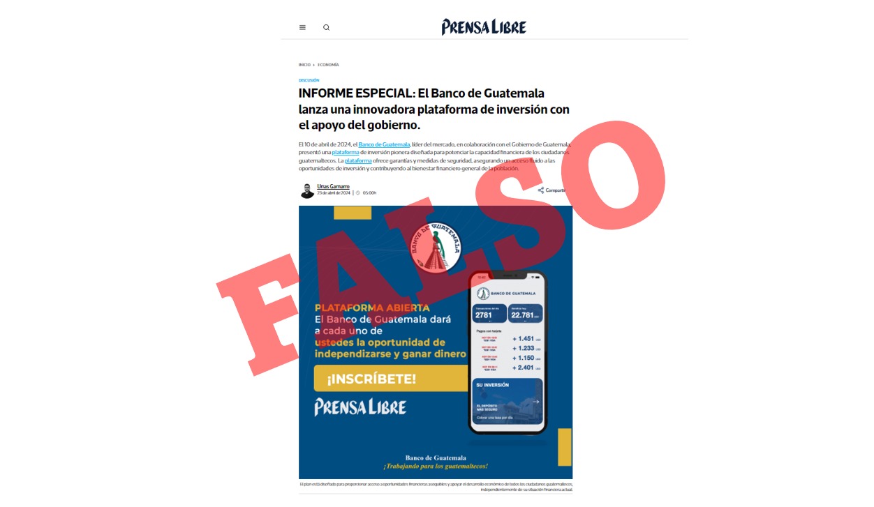 Usurpan Sitio De Prensa Libre Y Difunden Información Falsa Sobre