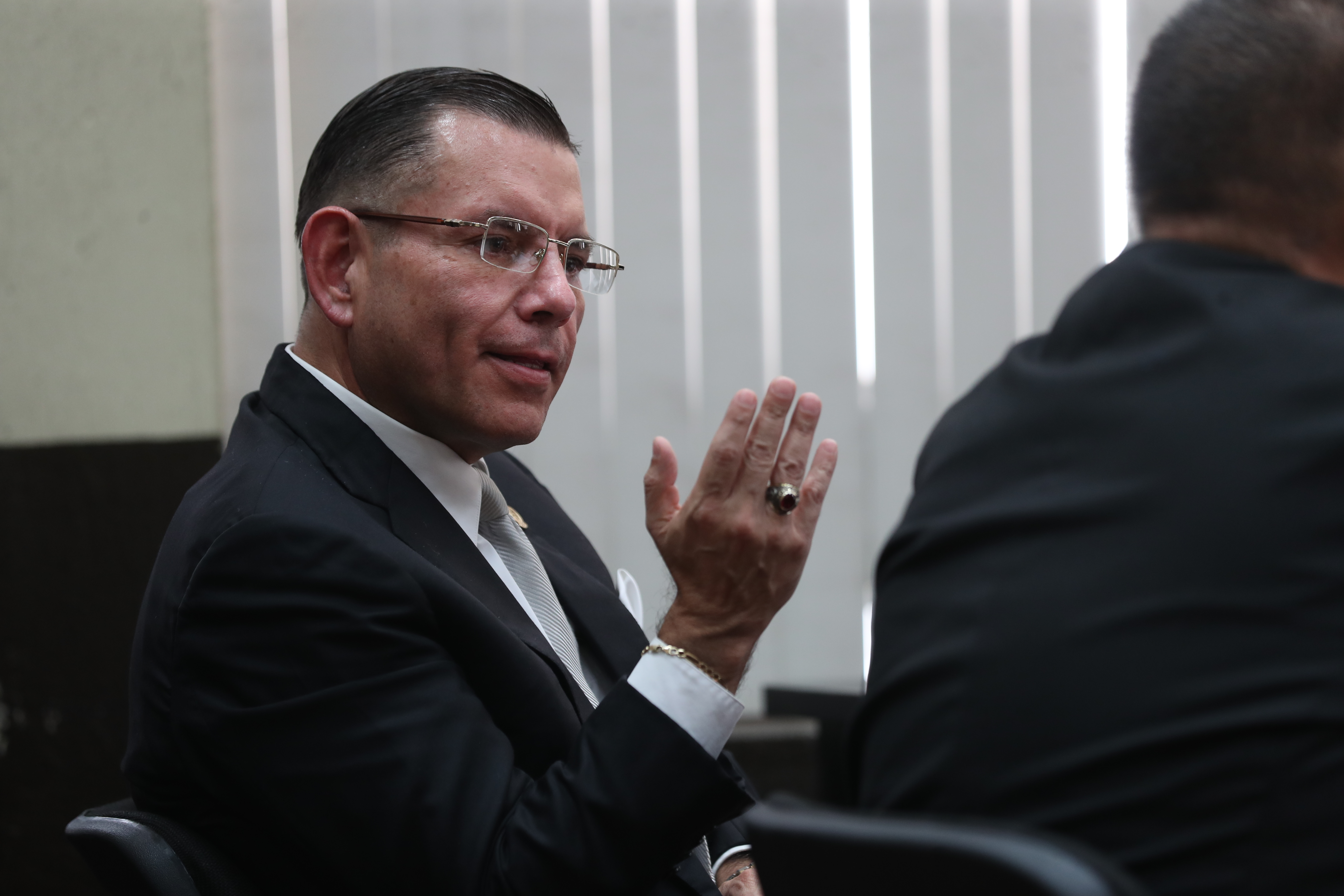 Manuel Baldizn, ex presidenciable del partido lder acude al Juzgado de Mayor Riesgo D donde se llevo acabo audiencia del caso Odebrecht


Fotografa Erick Avila                   07/05/2024