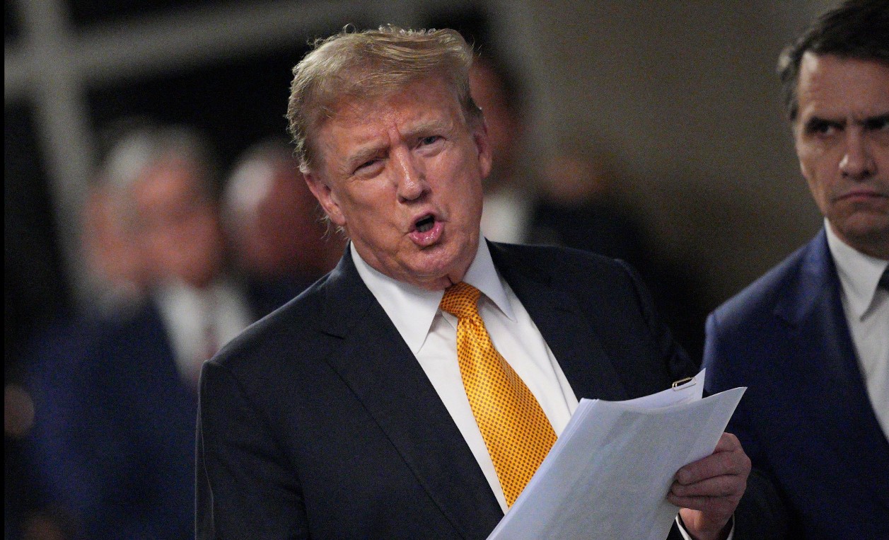 El expresidente Donald Trump podría recibir la próxima semana un veredicto que marcará su futuro político. (Foto Prensa Libre: AFP)