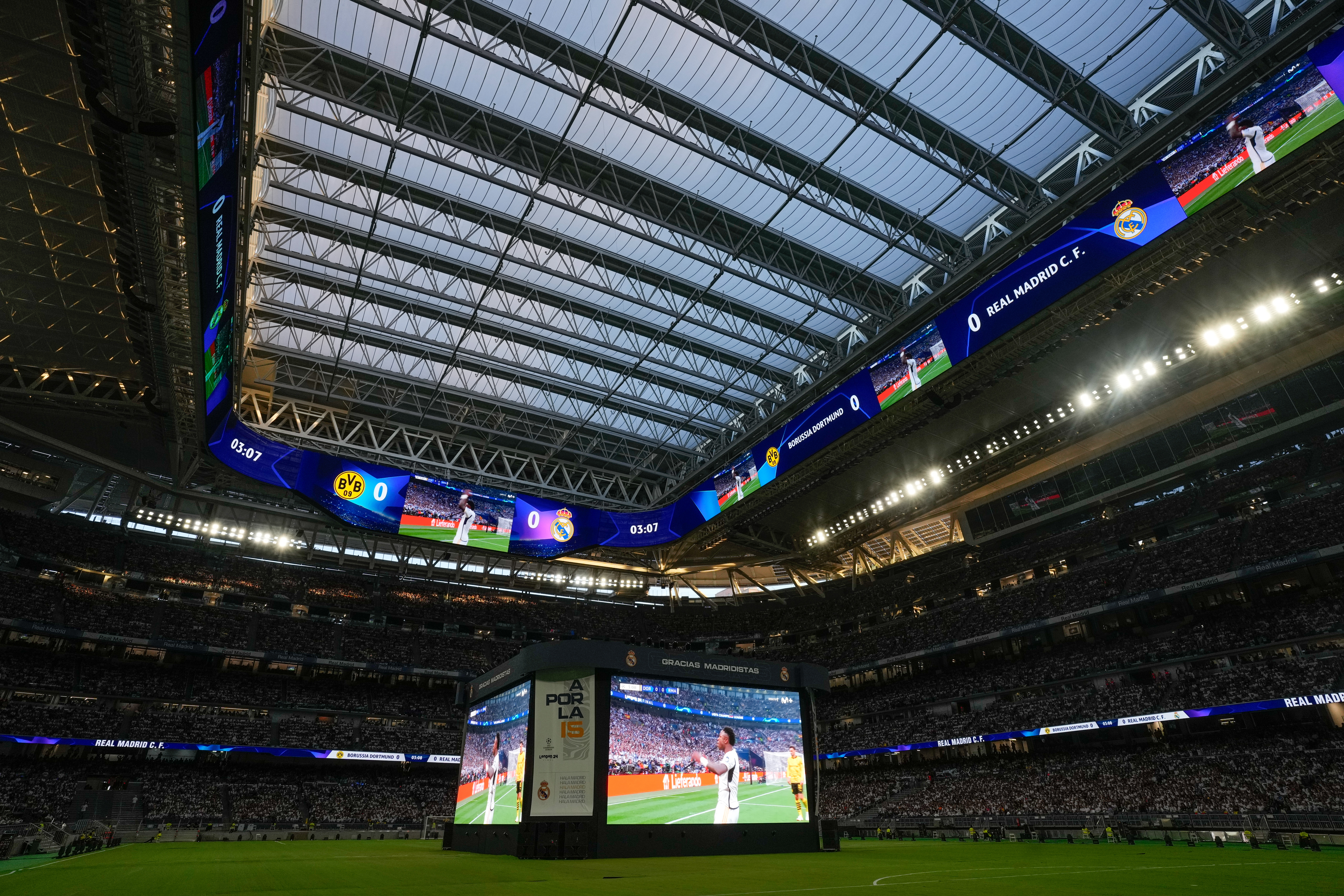 Estadio Santiago Bernabéu en Madrid, España