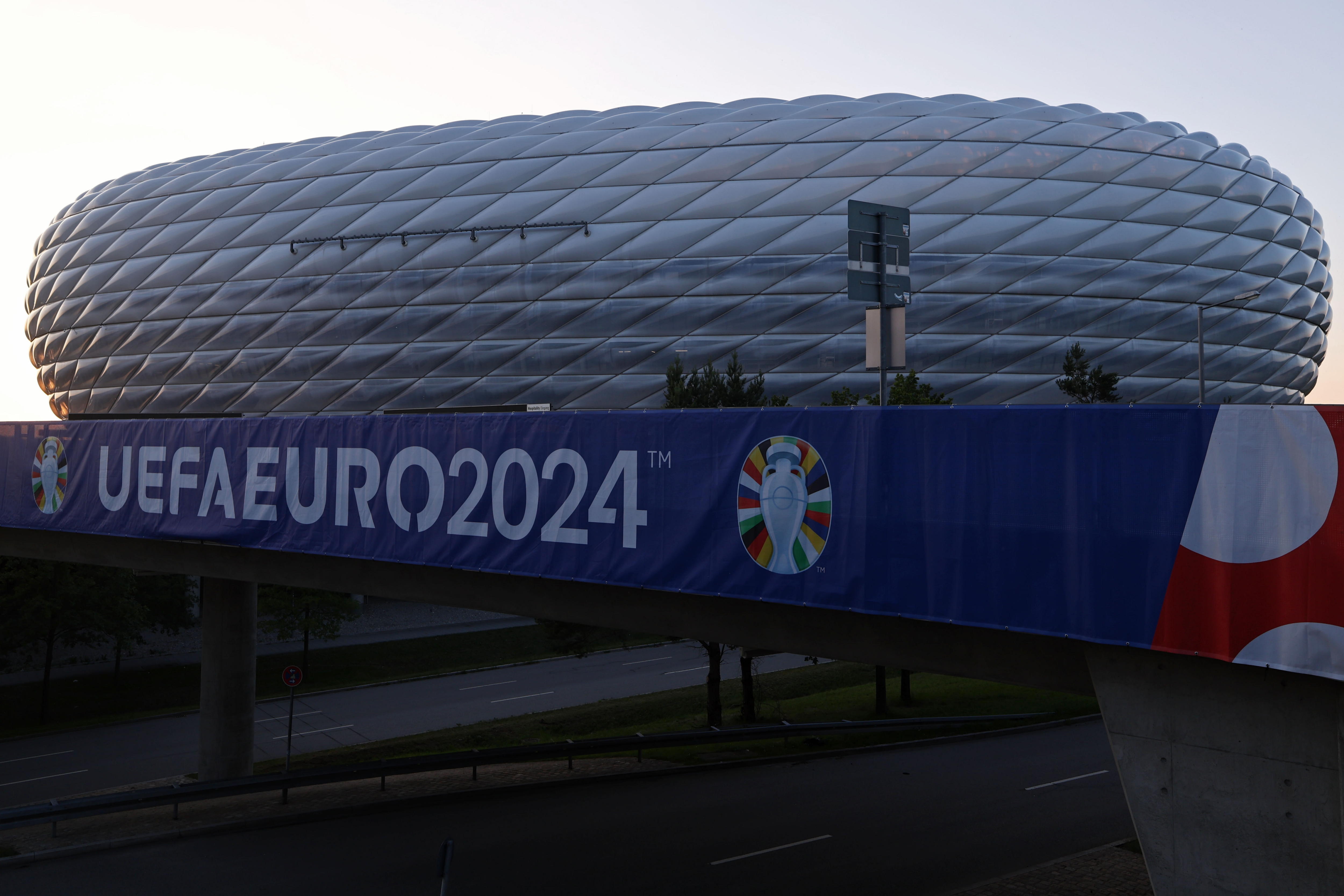 Vista del Allianz Arena, estadio en donde será la inauguración de la Eurocopa 2024.