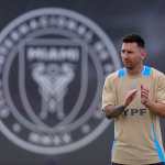 El capitán de Argentina, Lionel Messi, en un entrenamiento en la sede del Inter Miami. (