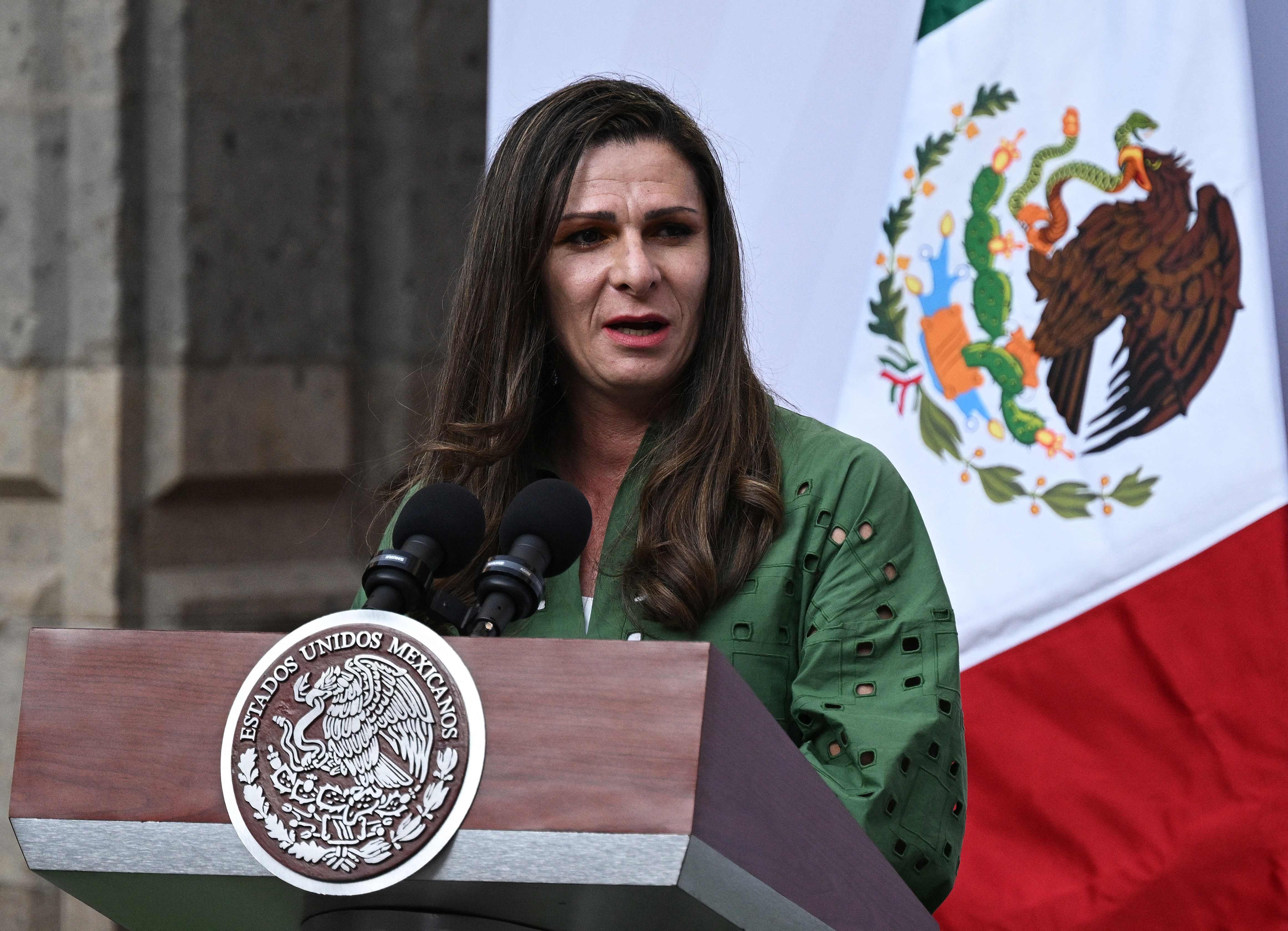 La ex deportista y actual directora general de la Comisión Nacional de Cultura Física y Deporte, Ana Gabriela Guevara Espinoza.