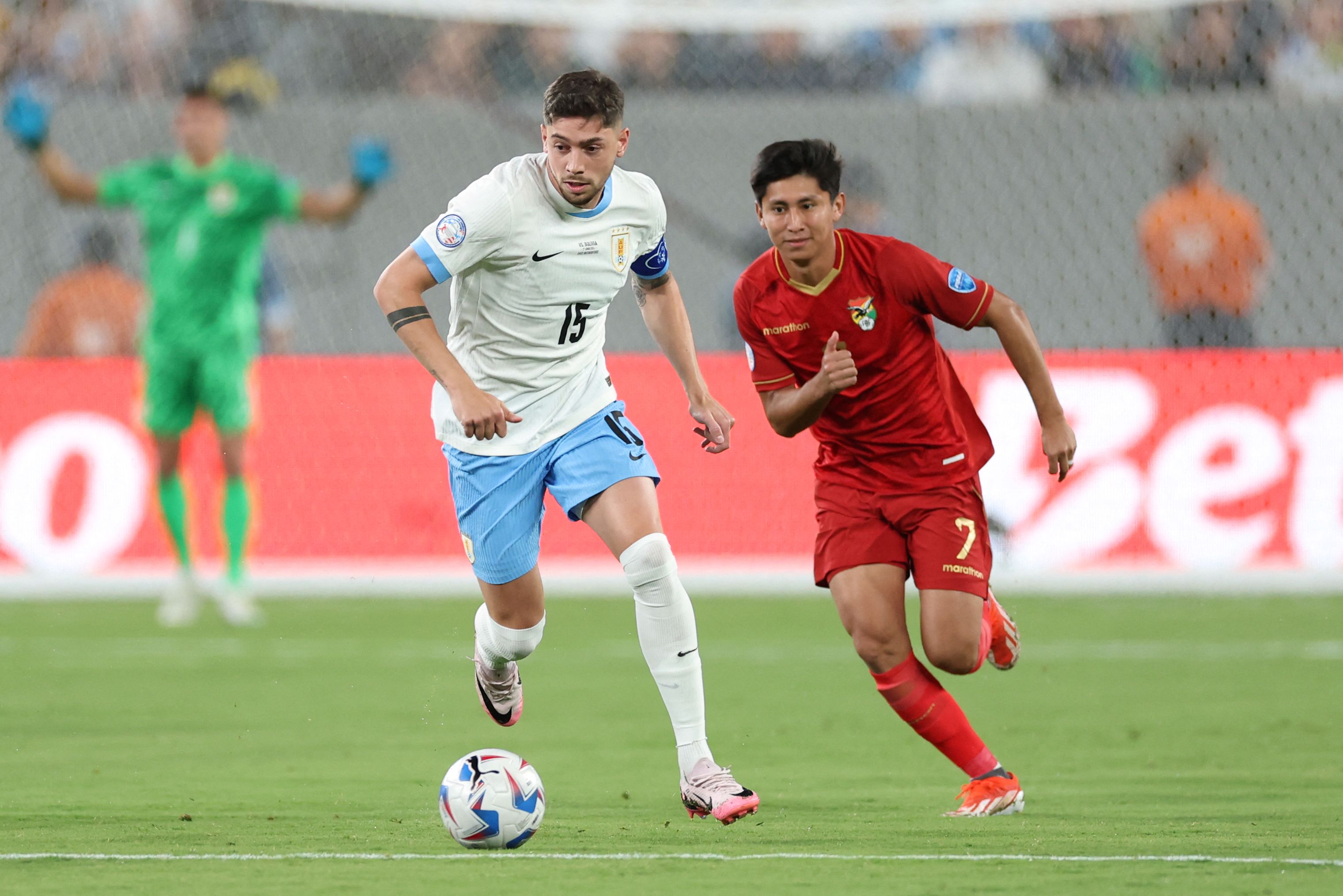 Federico Valverde se apuntó un gol en la clasificación de Uruguay a cuartos de final.