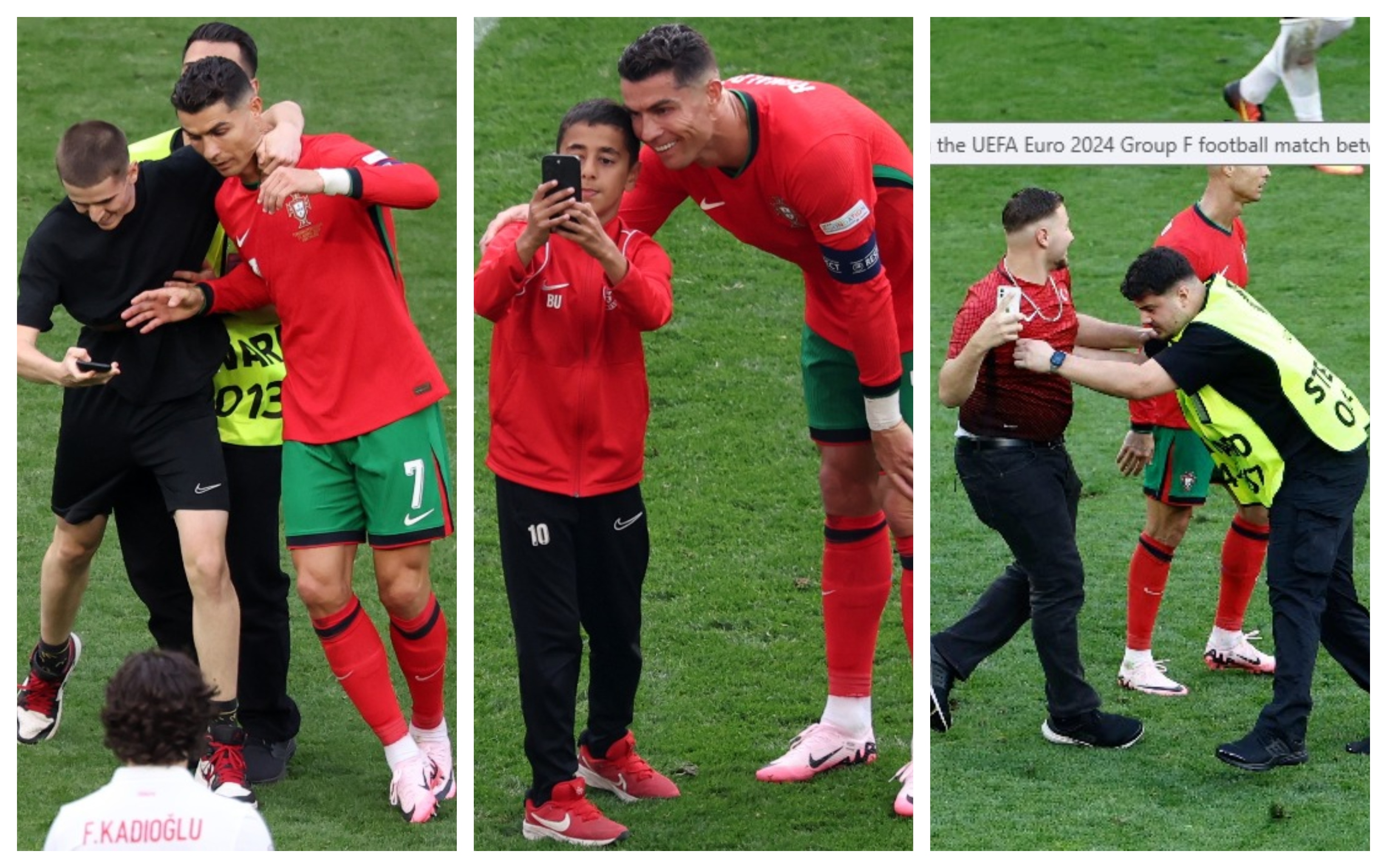 Cristiano Ronaldo fue buscado por los aficionados para tomarse una fotografía. (Fotos Prensa Libre: AFP)