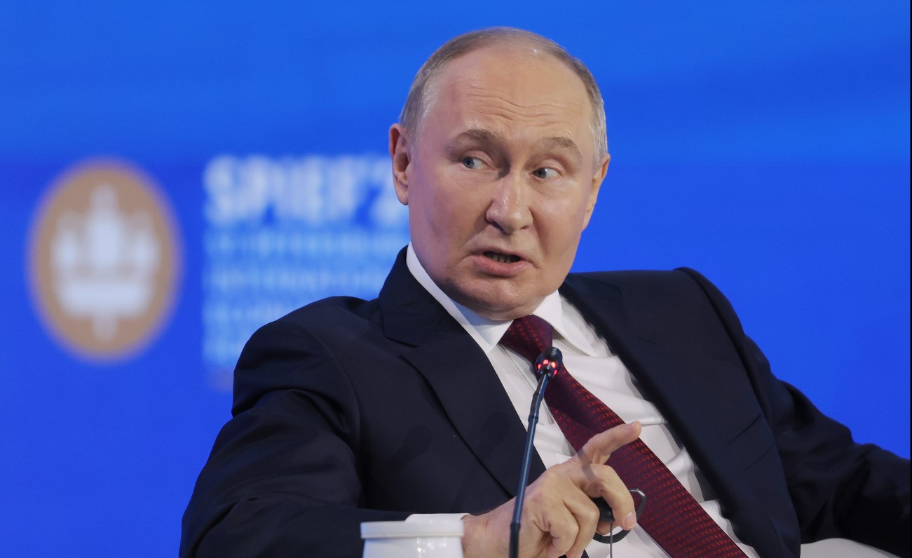 Vladímir Putin, presidente ruso, en San Petersburgo. (Foto Prensa Libre: EFE)