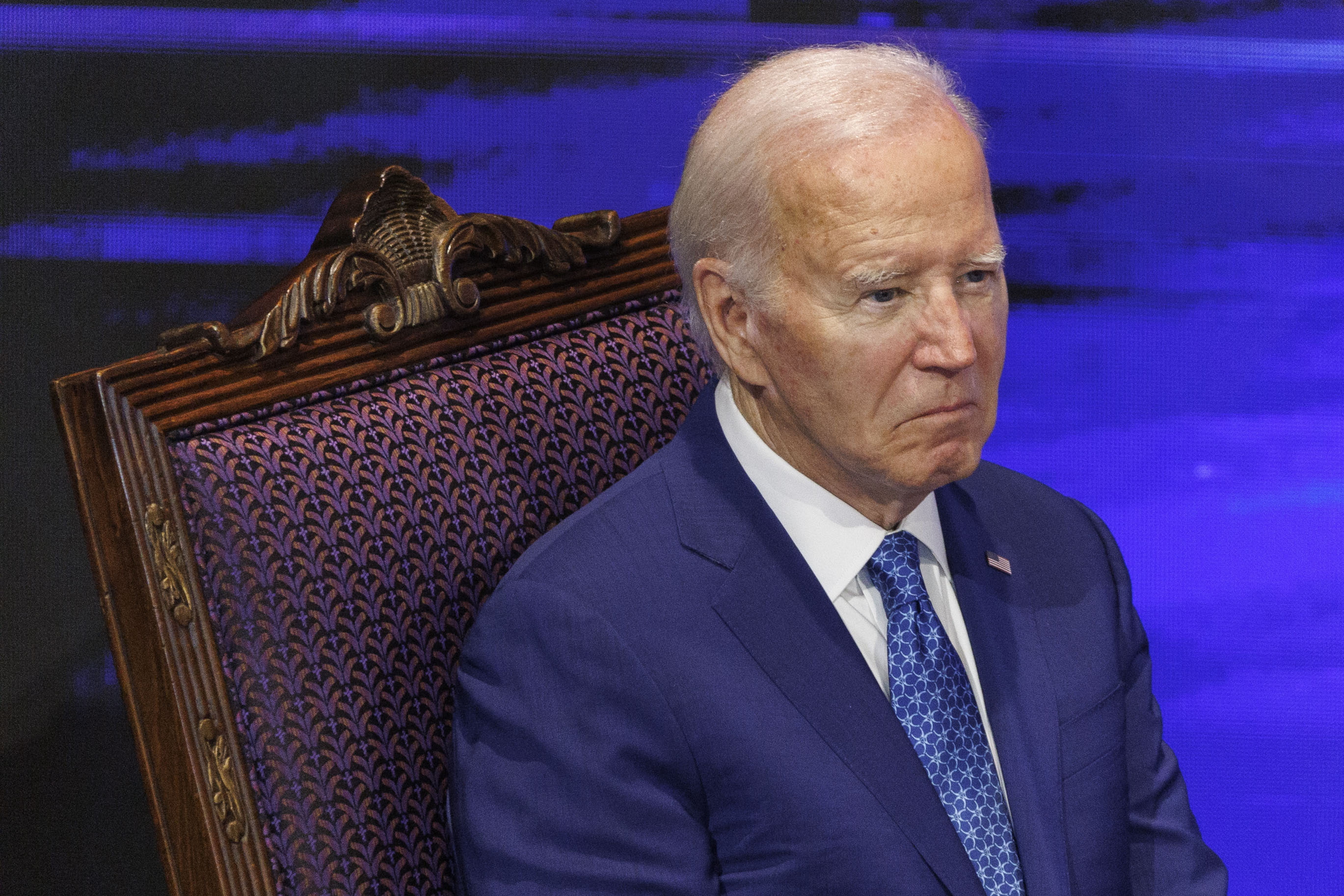 Biden estuvo presente en una iglesia de Filadelfia. 